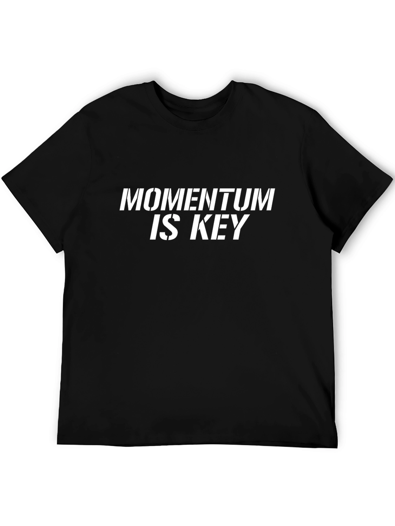 Momentum is Key Black Graphic Tee
