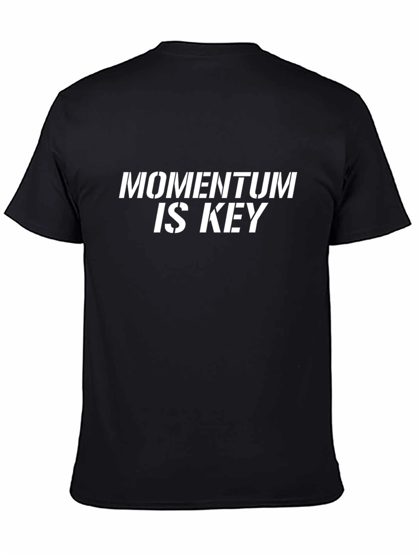 Momentum is Key Black Graphic Tee