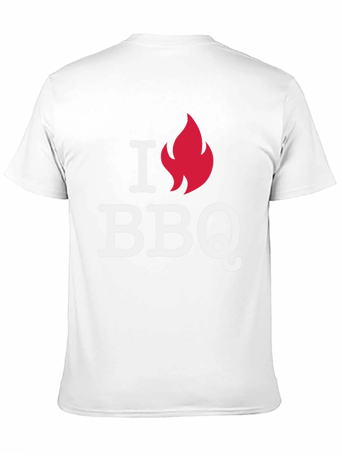 I Love BBQ Graphic Tee - Black Casual T-Shirt