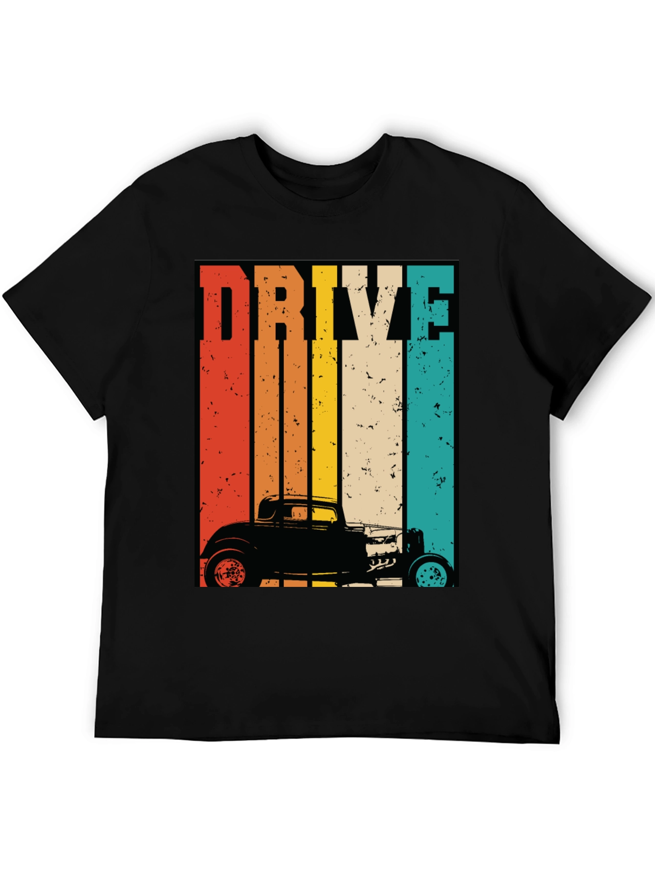 Retro Drive Hot Rod Graphic T-Shirt