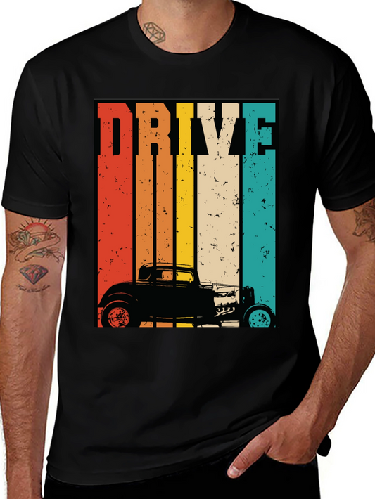 Retro Drive Hot Rod Graphic T-Shirt