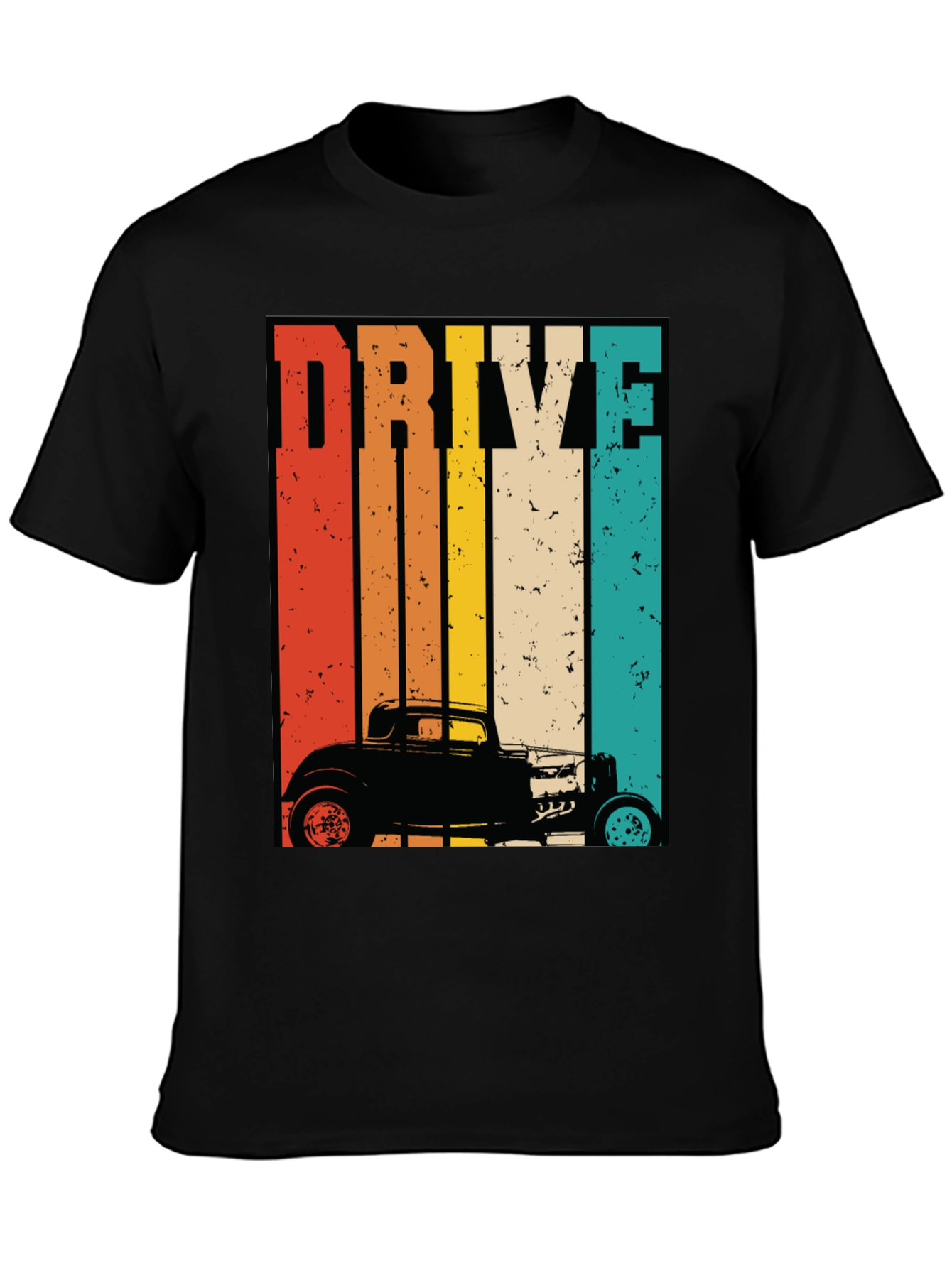 Retro Drive Hot Rod Graphic T-Shirt