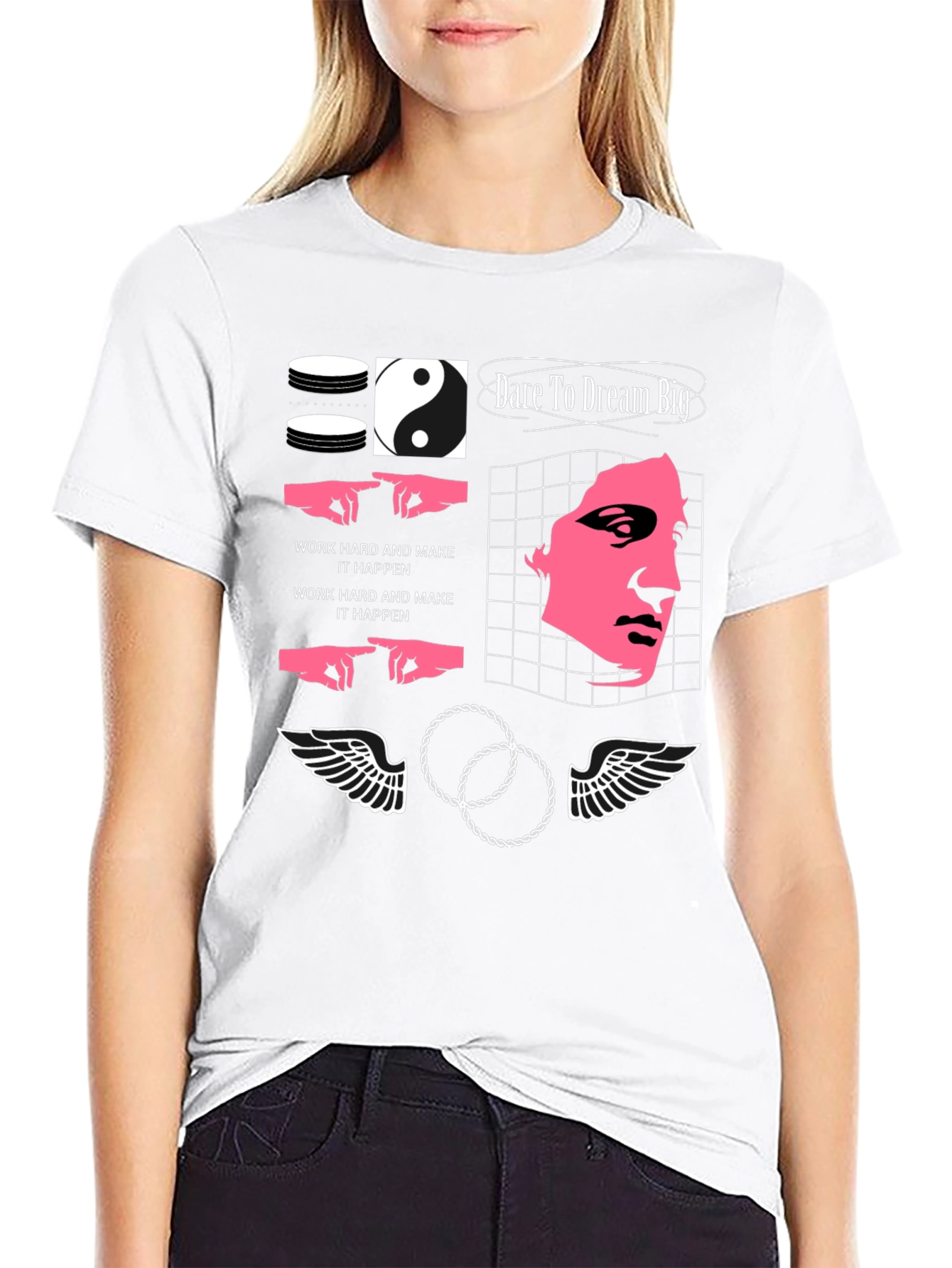 Dare To Dream Big Black Graphic Tee