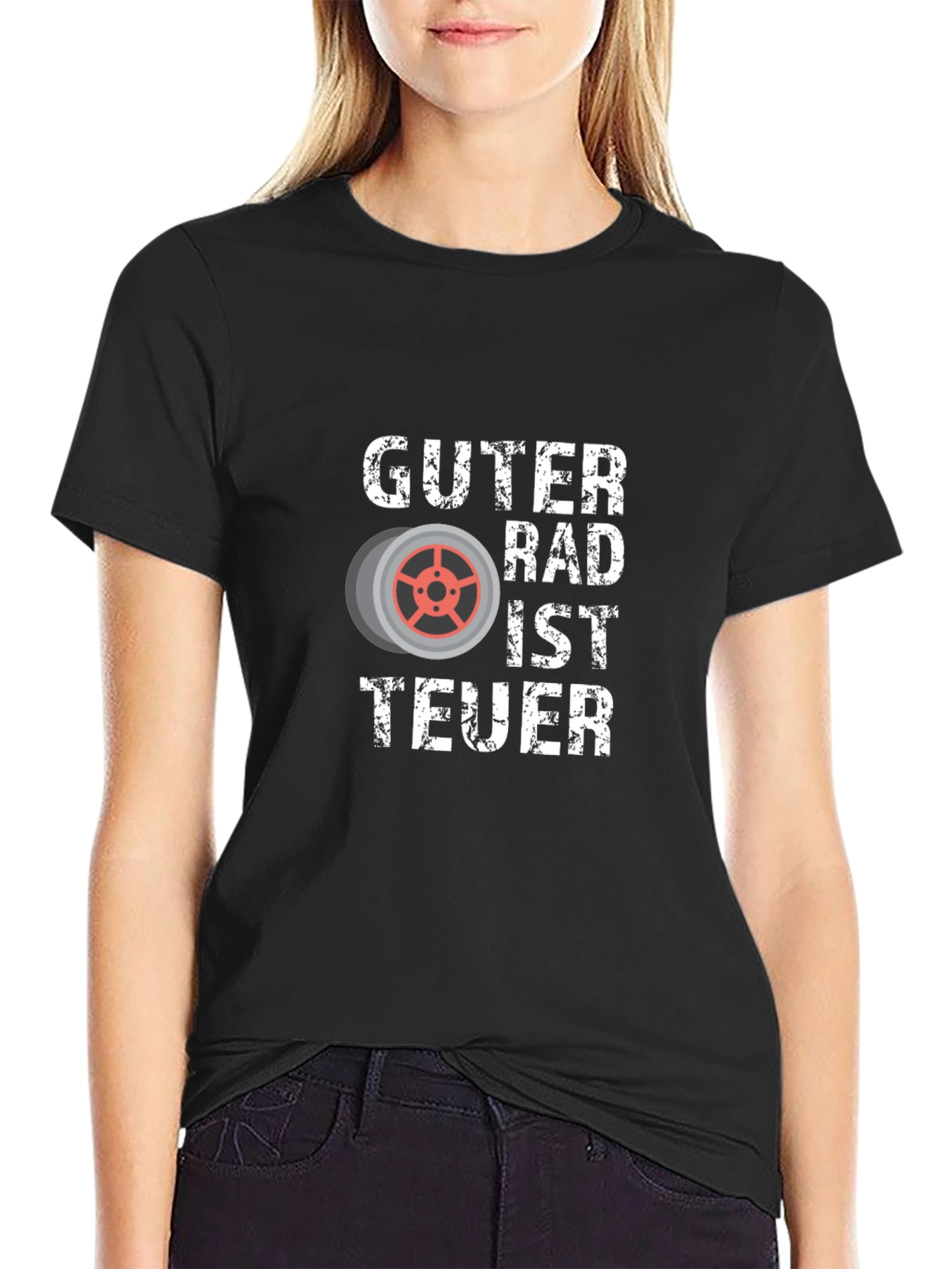 Guter Rad Ist Teuer Black Graphic Tee
