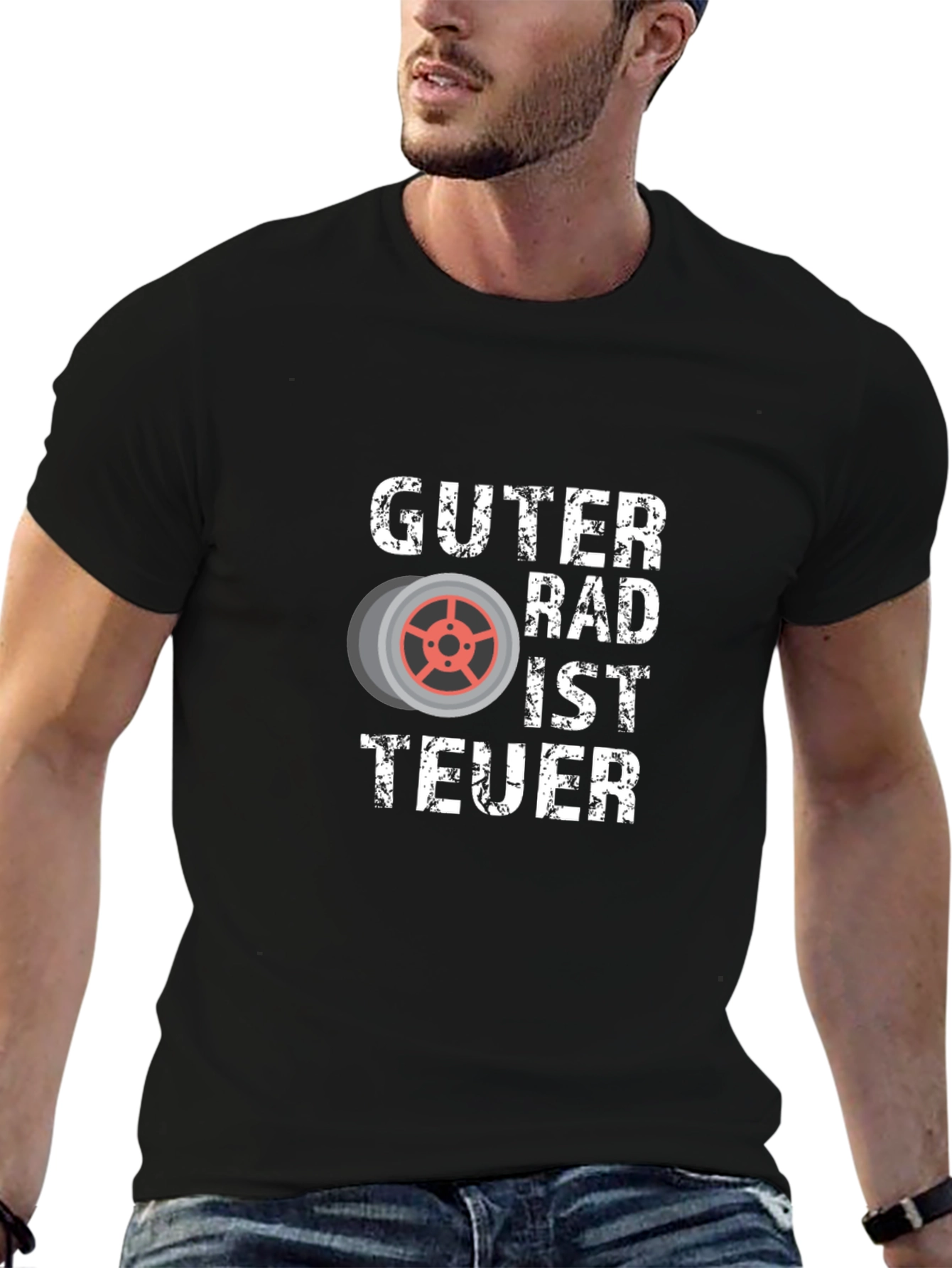 Guter Rad Ist Teuer Black Graphic Tee