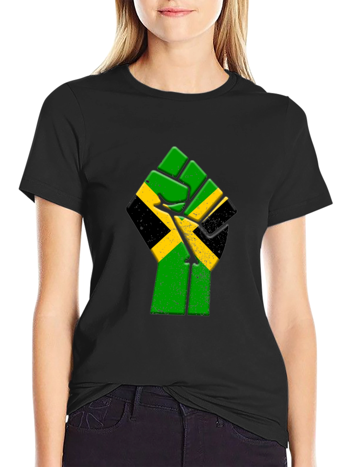 Jamaica Fist T-Shirt - Black Pride Tee