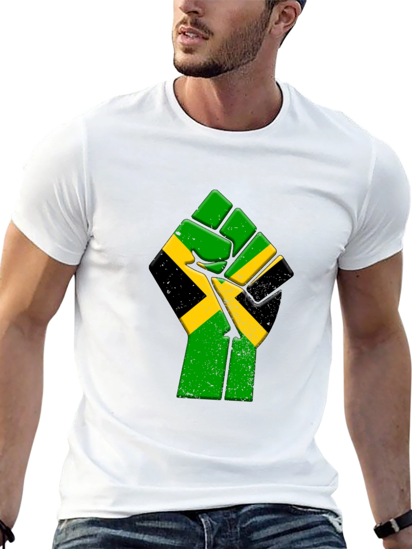 Jamaica Fist T-Shirt - Black Pride Tee