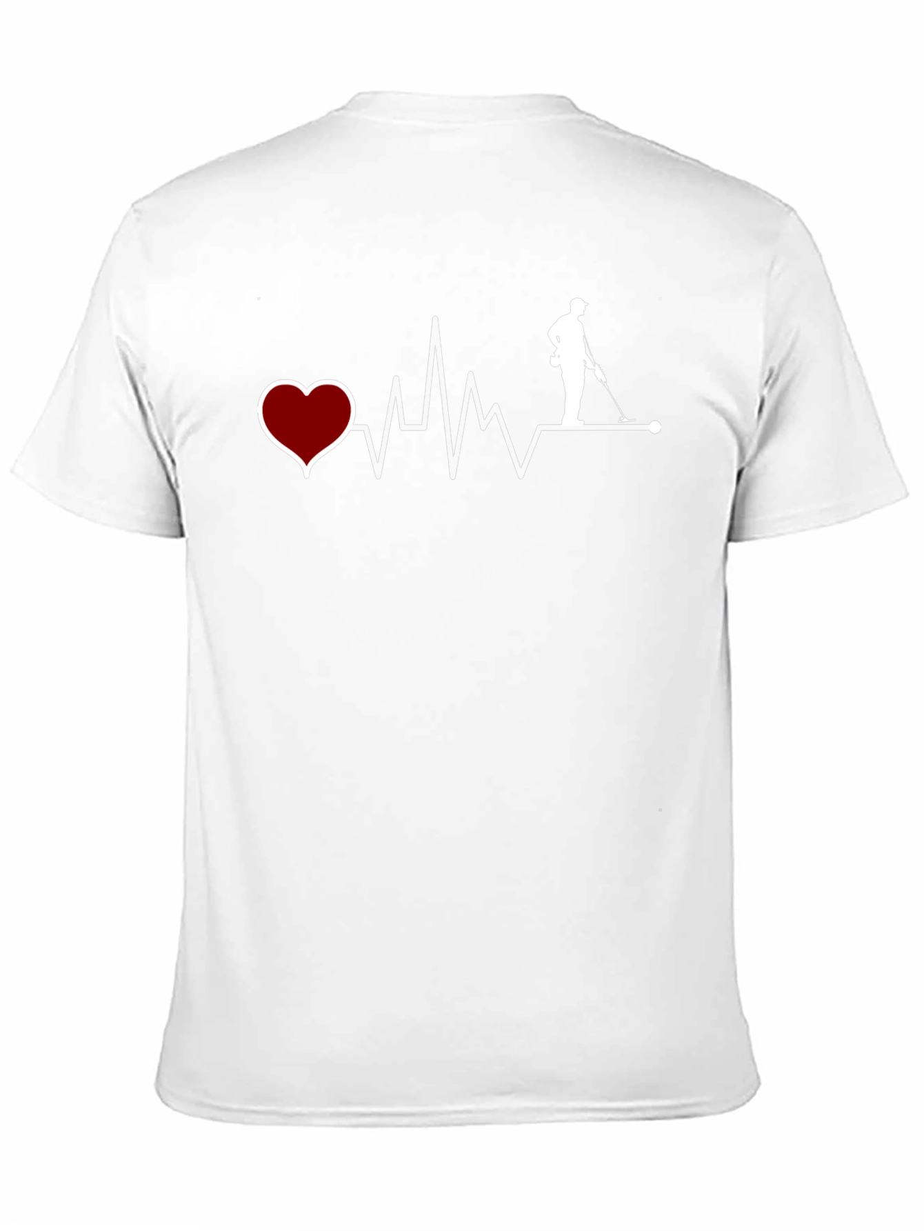 Heartbeat Metal Detecting T-Shirt - Black