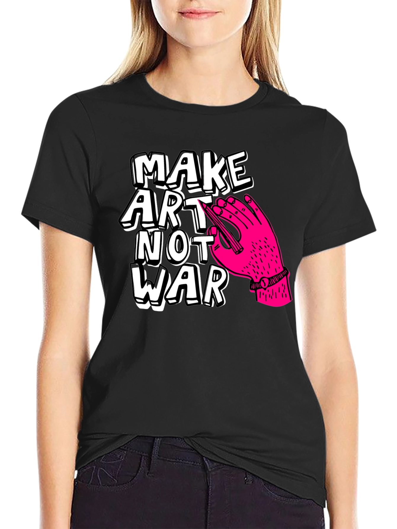 Make Art Not War Graphic Tee