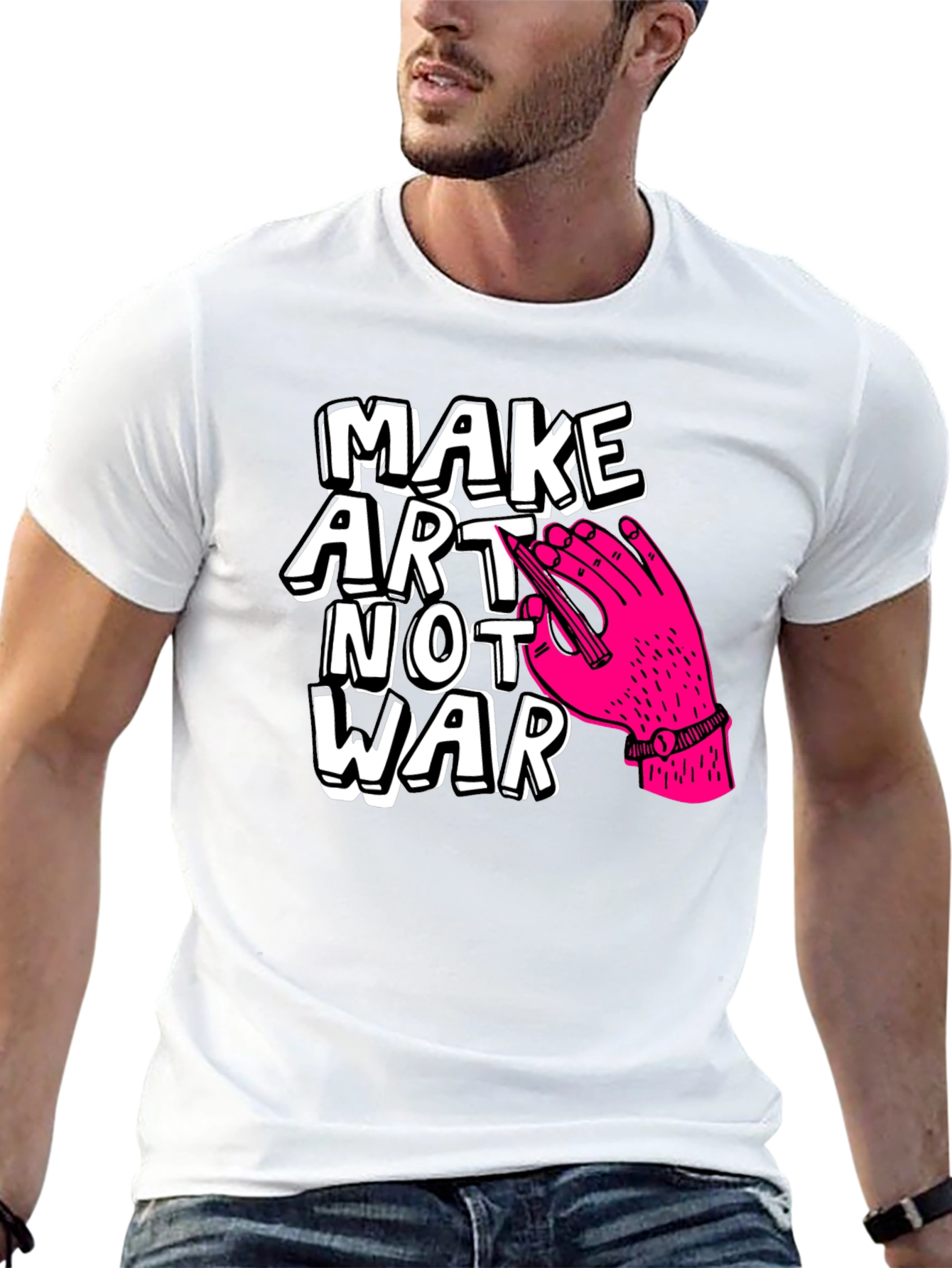 Make Art Not War Graphic Tee