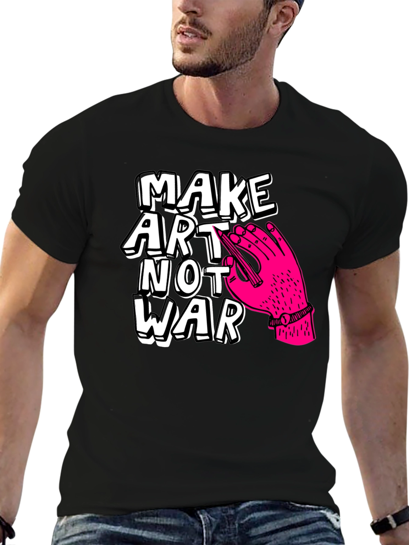 Make Art Not War Graphic Tee