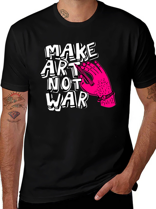Make Art Not War Graphic Tee