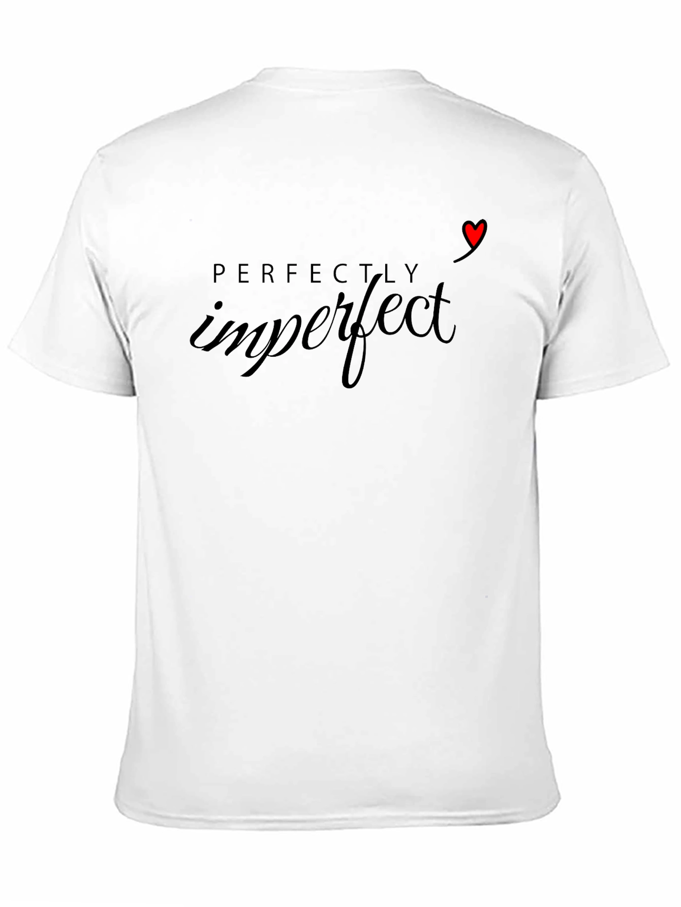 Perfectly Imperfect Graphic Tee - Black Cotton Shirt