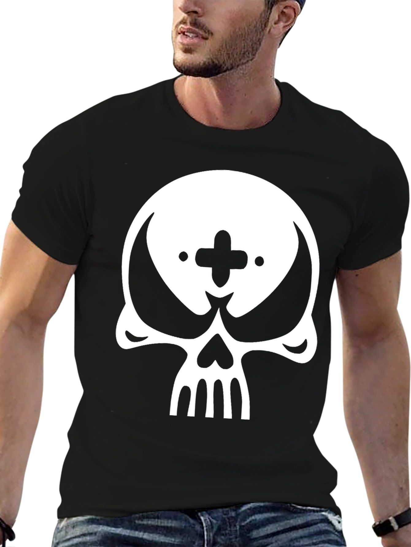 Skull Graphic Tee - Modern Edge Style