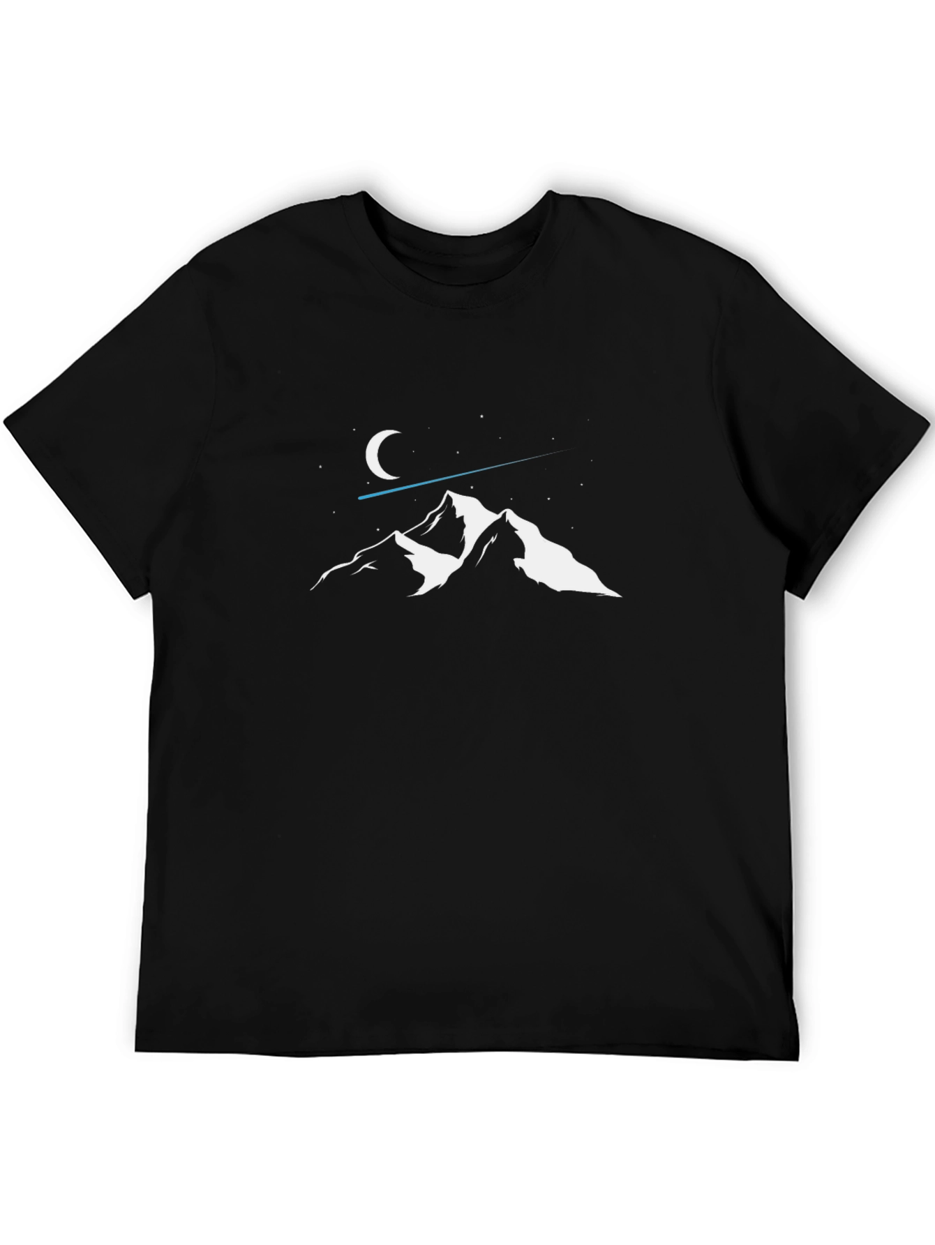 Mountainscape Tee - Black Graphic T-Shirt
