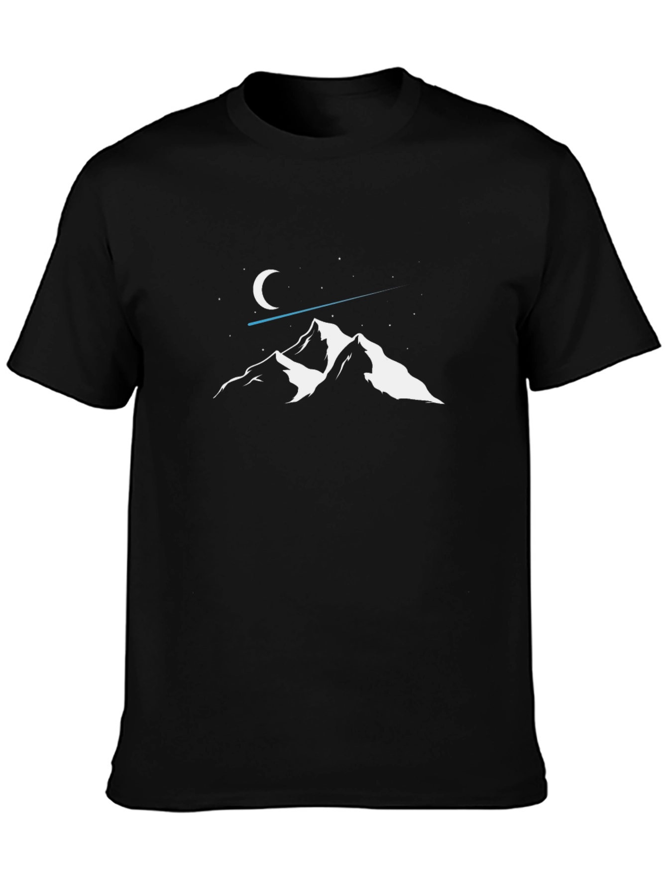 Mountainscape Tee - Black Graphic T-Shirt