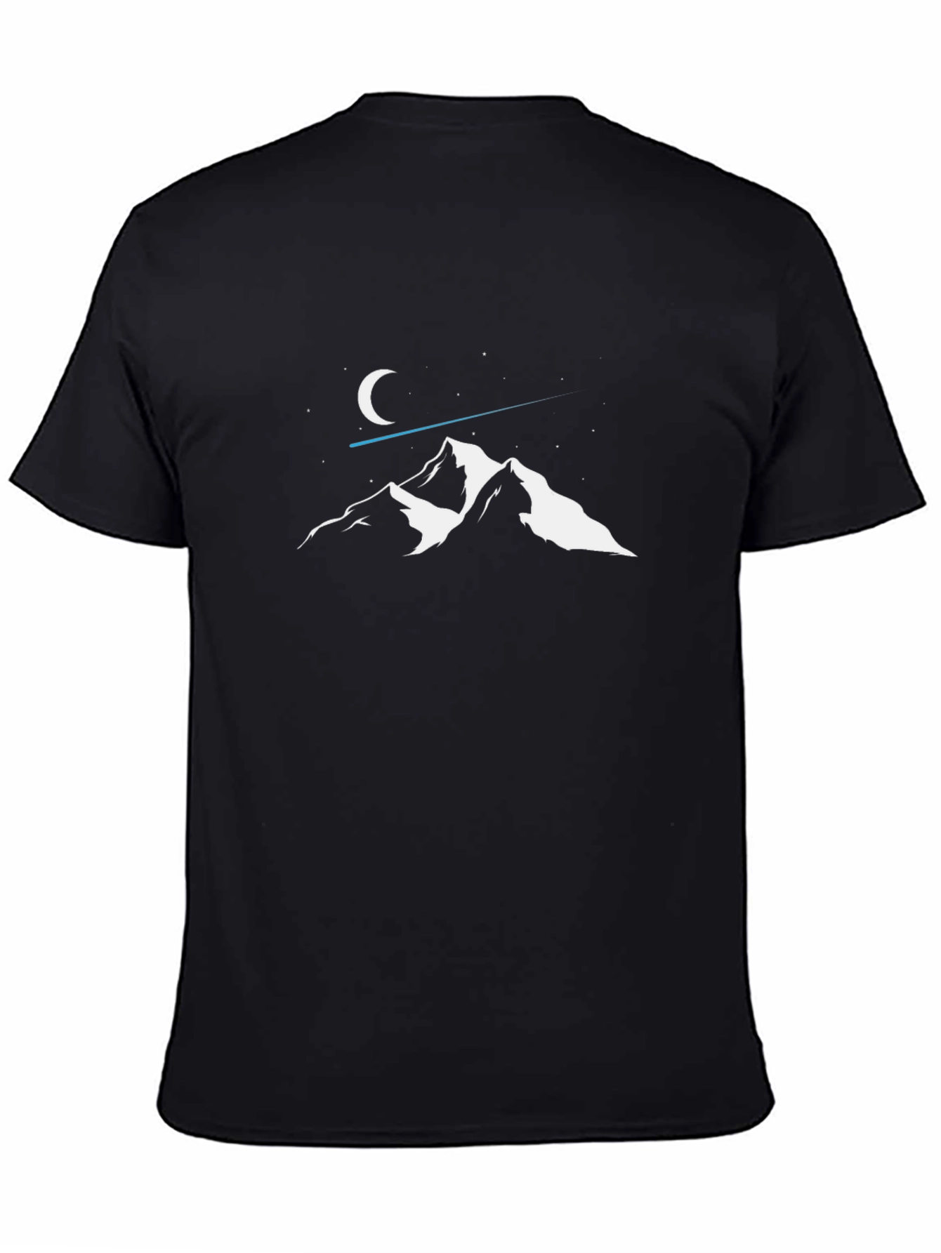 Mountainscape Tee - Black Graphic T-Shirt