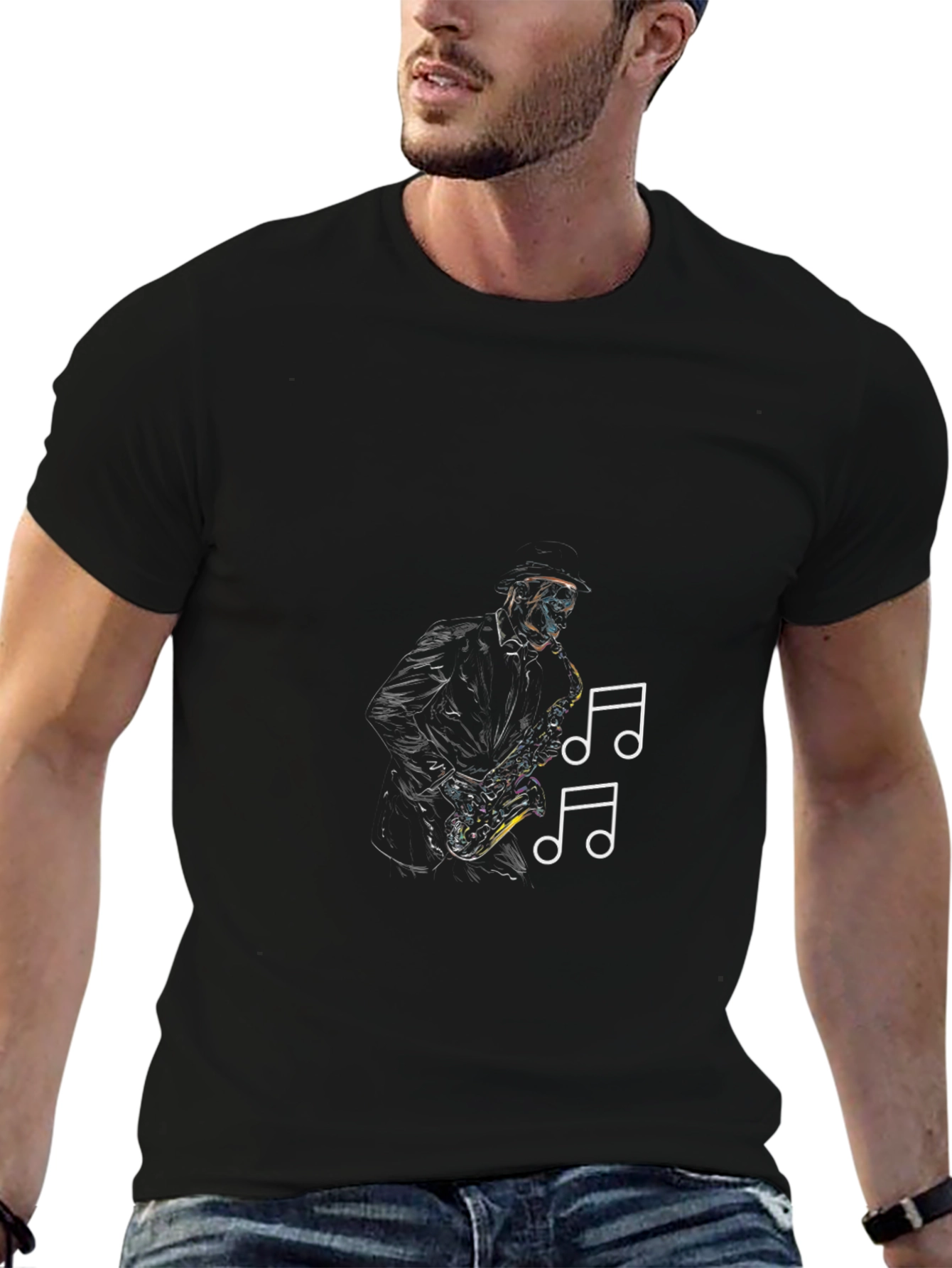 Saxophone Music T-Shirt - Cool Musician Tee