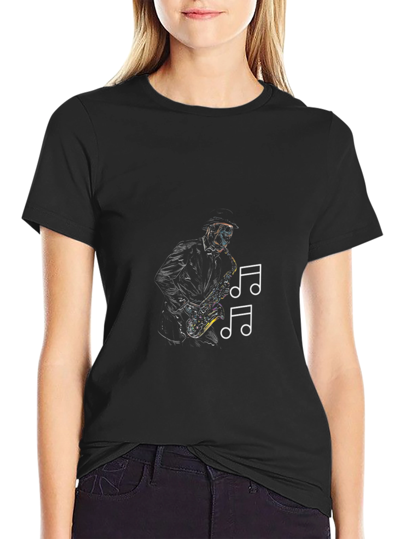 Saxophone Music T-Shirt - Cool Musician Tee