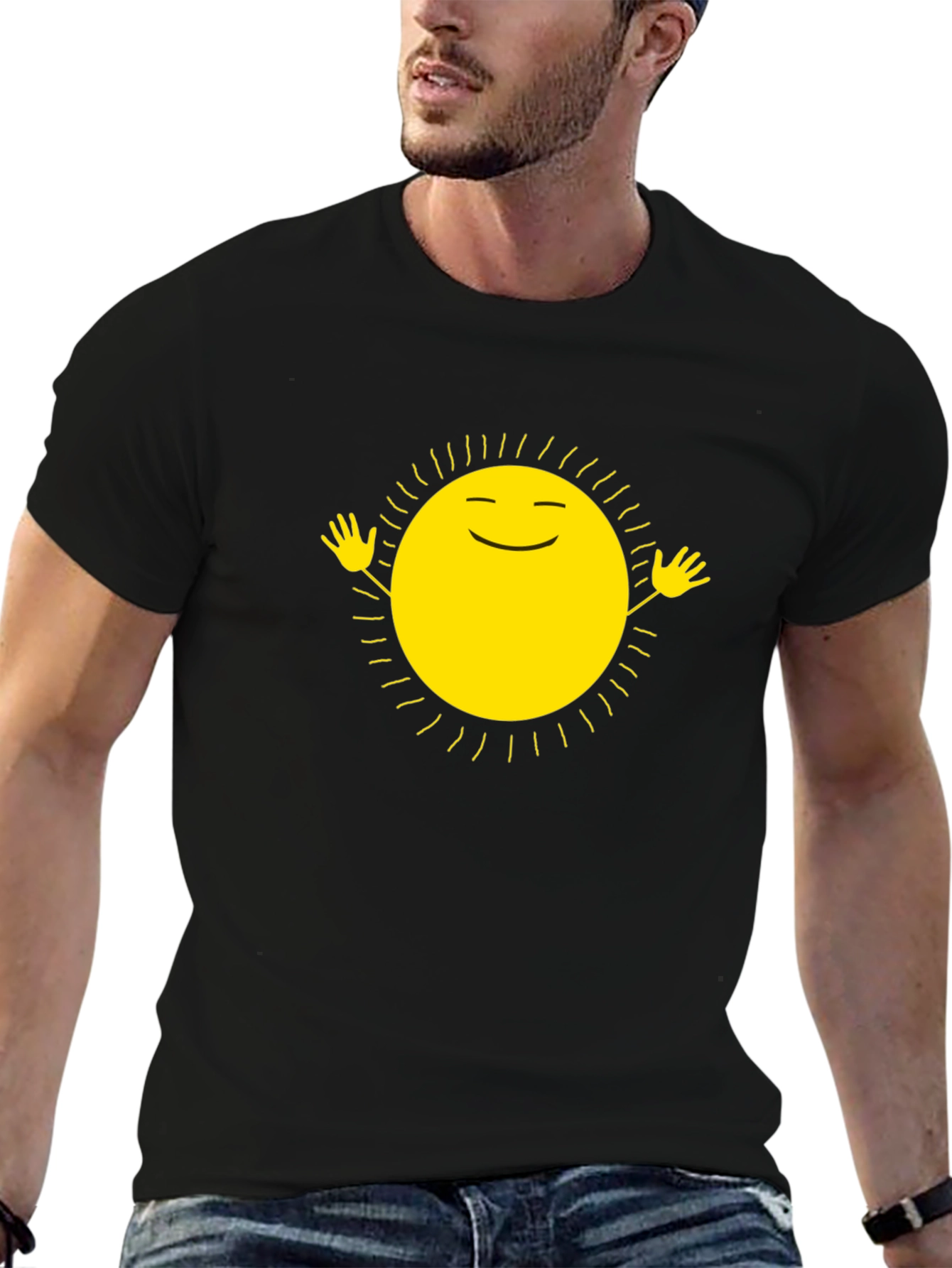 Sunshine Graphic Tee - Happy Sun Design