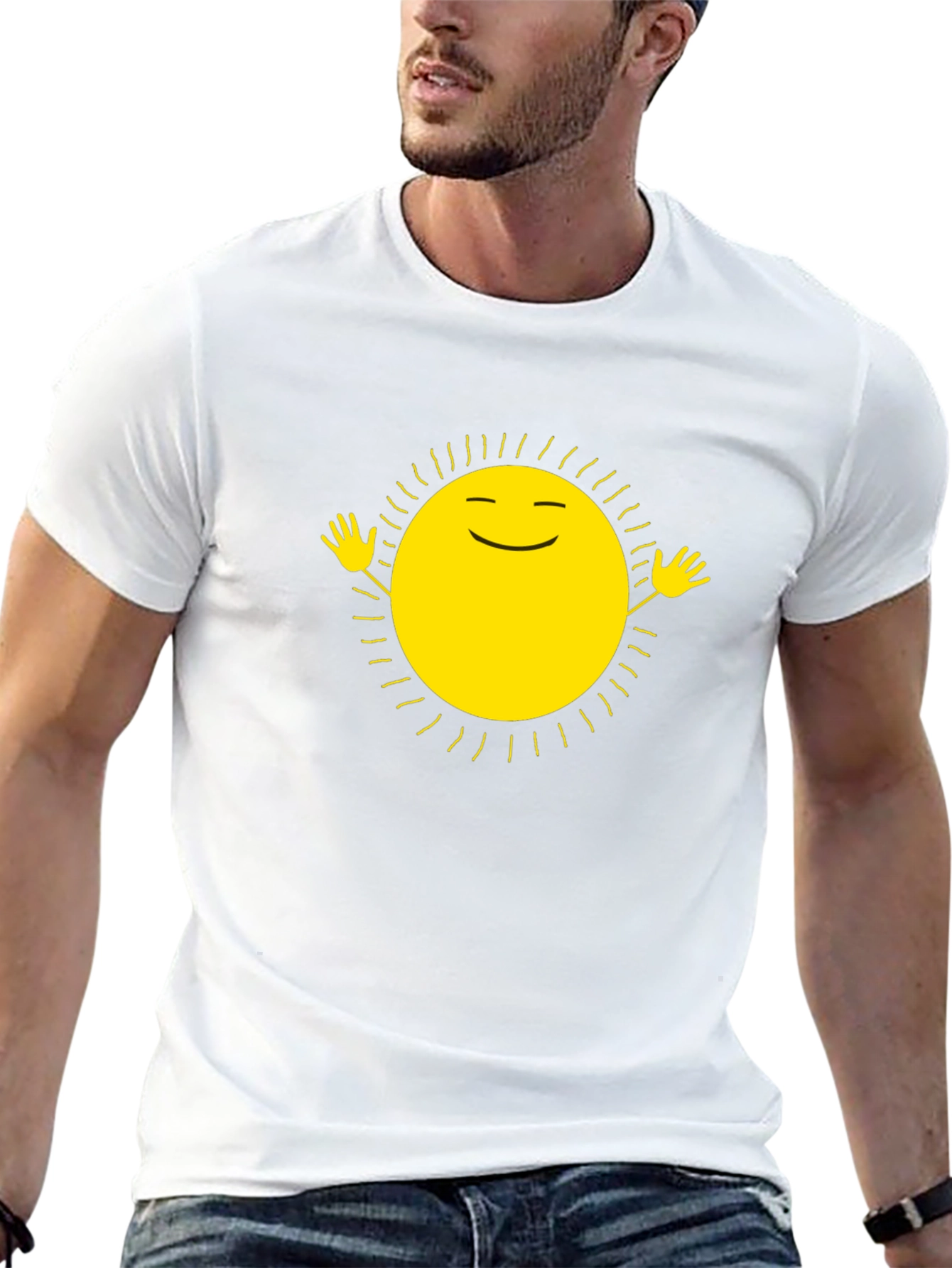 Sunshine Graphic Tee - Happy Sun Design