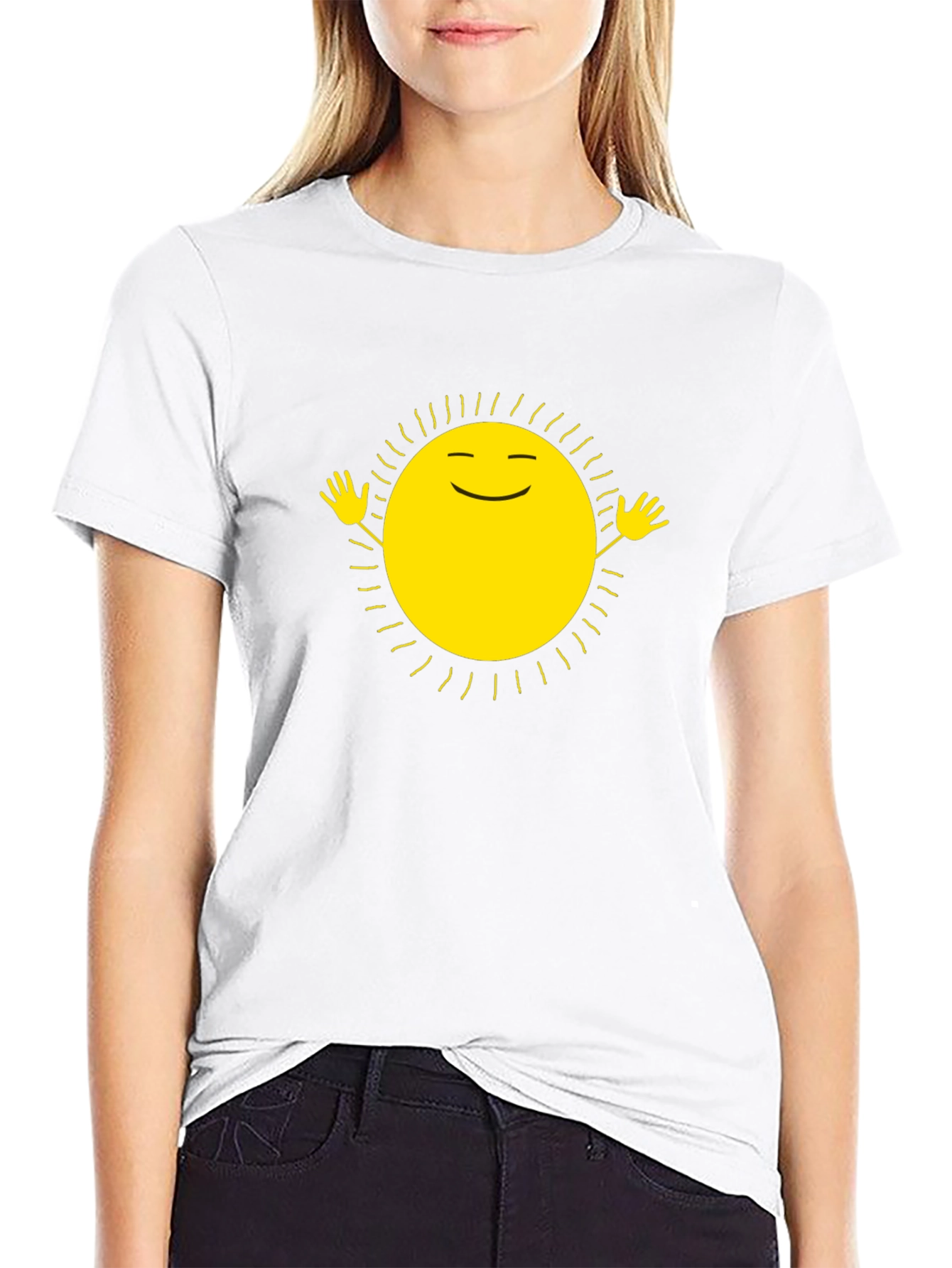 Sunshine Graphic Tee - Happy Sun Design