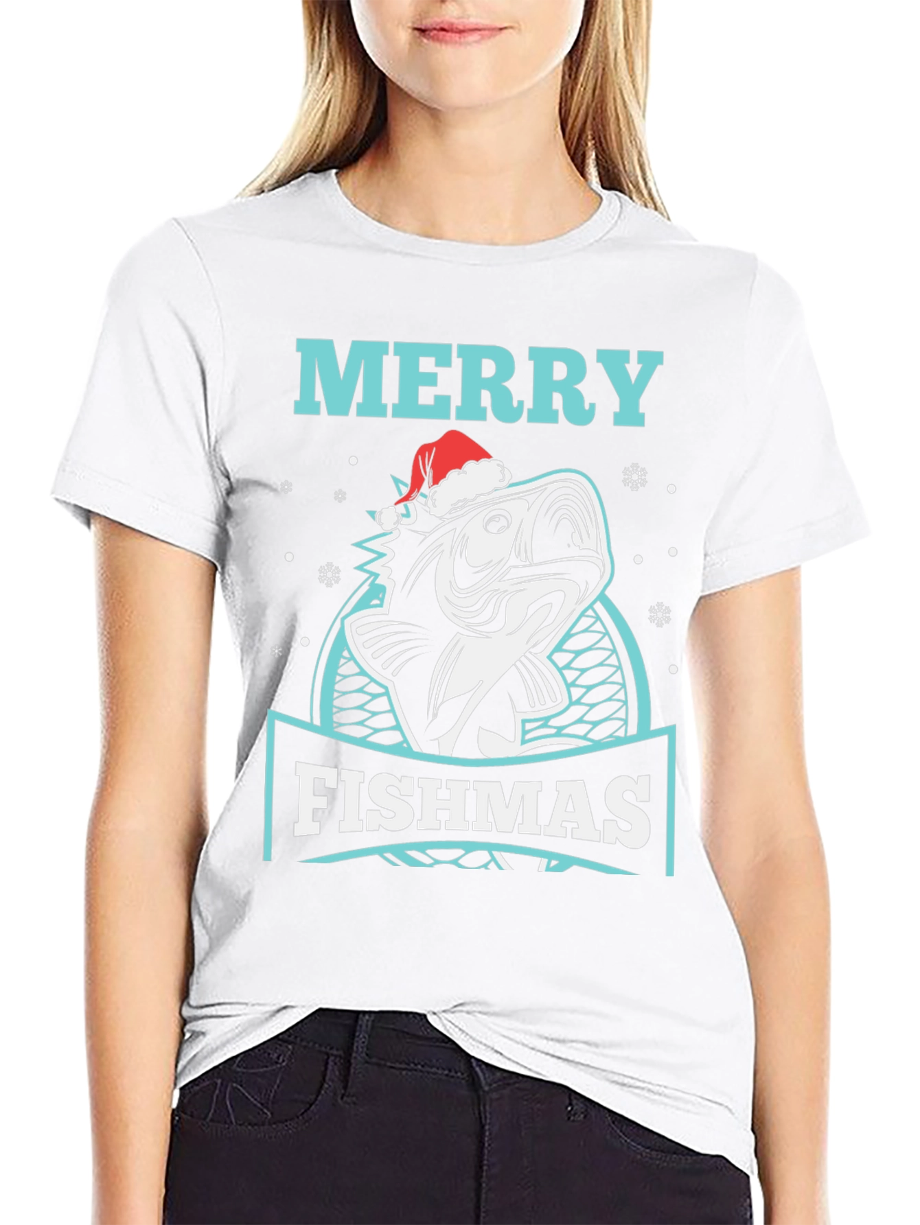 Merry Fishmas T-Shirt - Holiday Fishing Tee