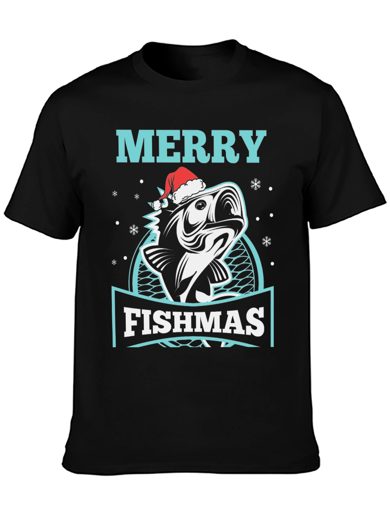 Merry Fishmas T-Shirt - Holiday Fishing Tee