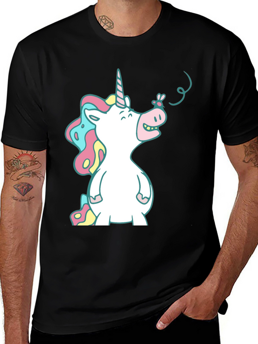 Unicorn T-Shirt - Whimsical Cartoon Graphic Tee