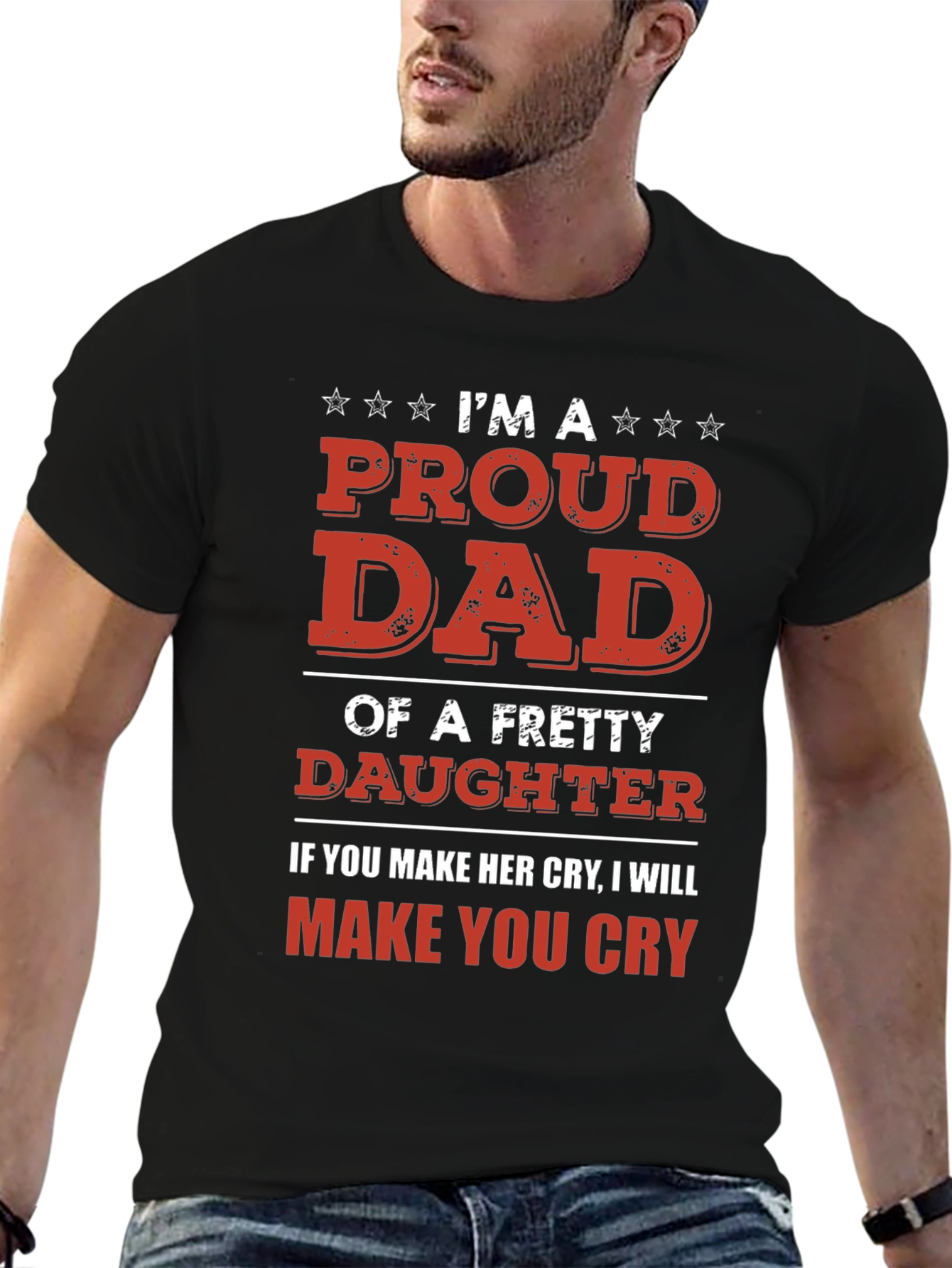 Proud Dad T-Shirt - Protective Father Gift