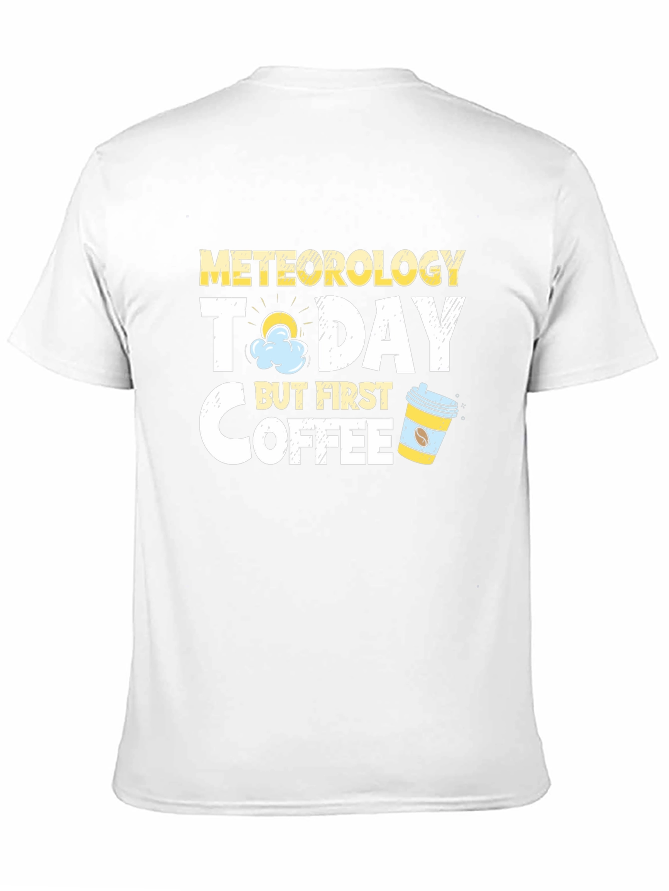 Meteorology & Coffee Graphic T-Shirt - Black
