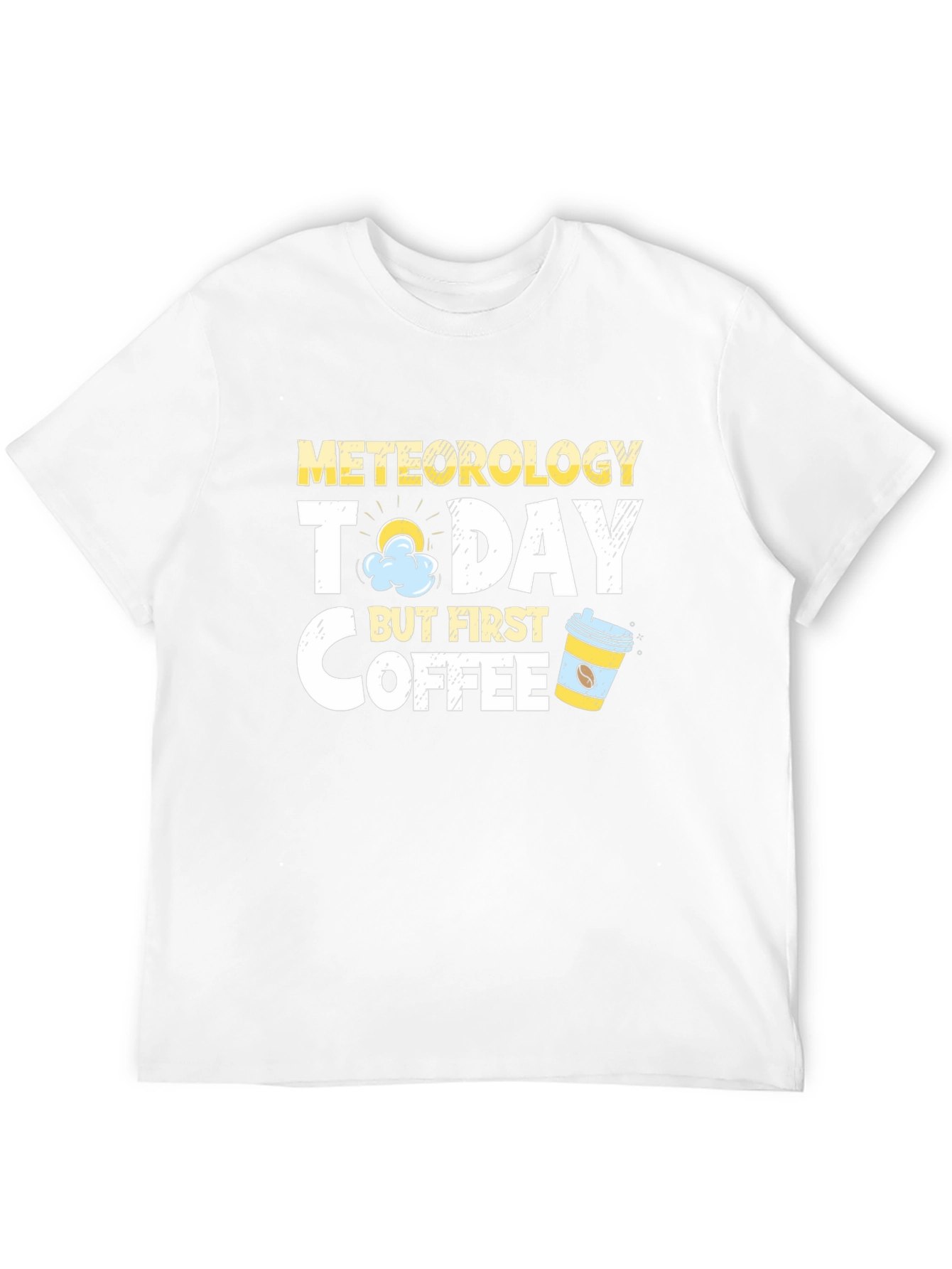 Meteorology & Coffee Graphic T-Shirt - Black