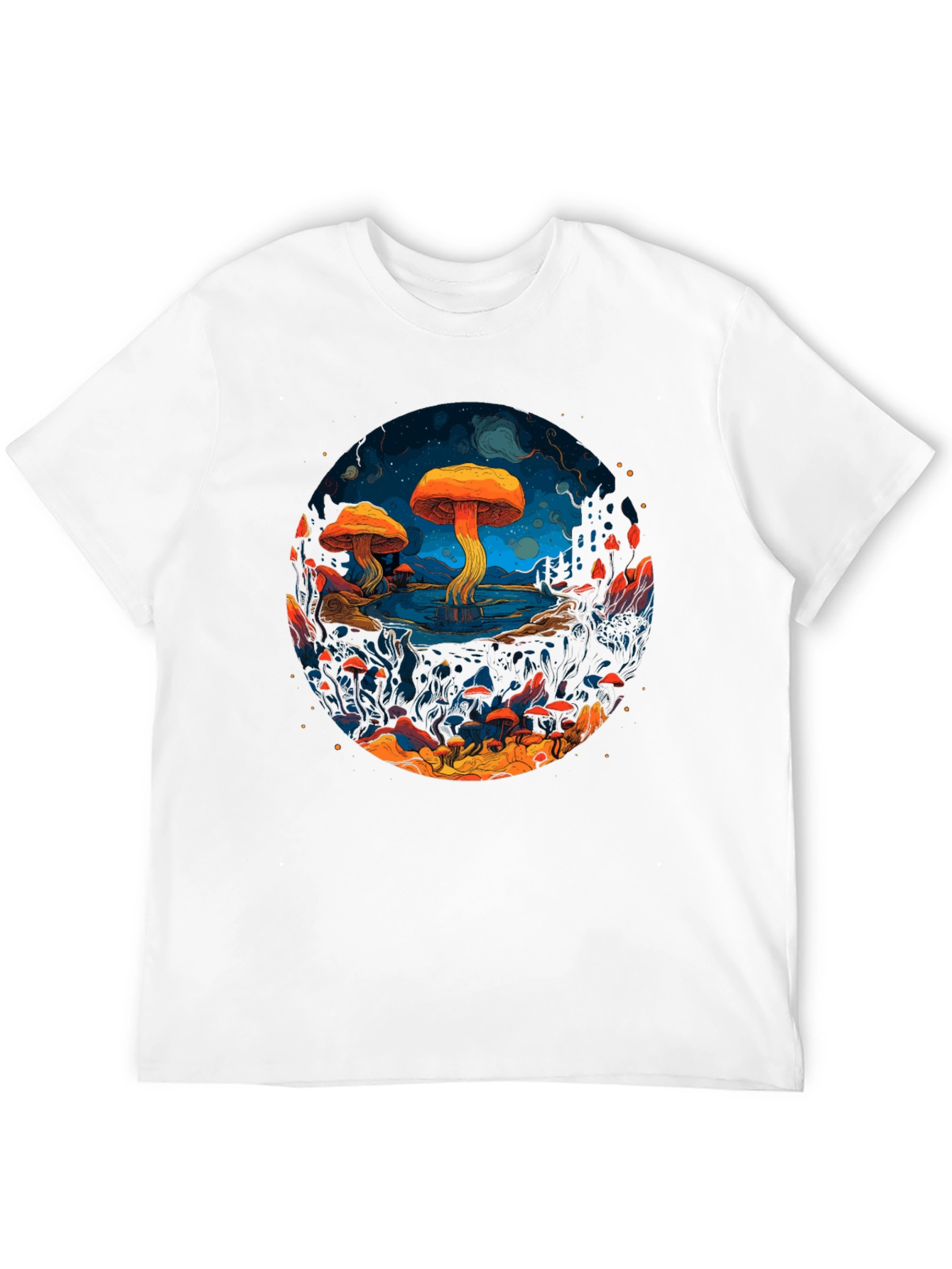 Psychedelic Mushroom Graphic T-Shirt