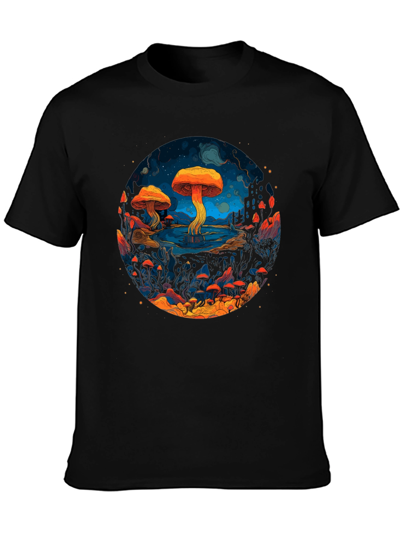 Psychedelic Mushroom Graphic T-Shirt
