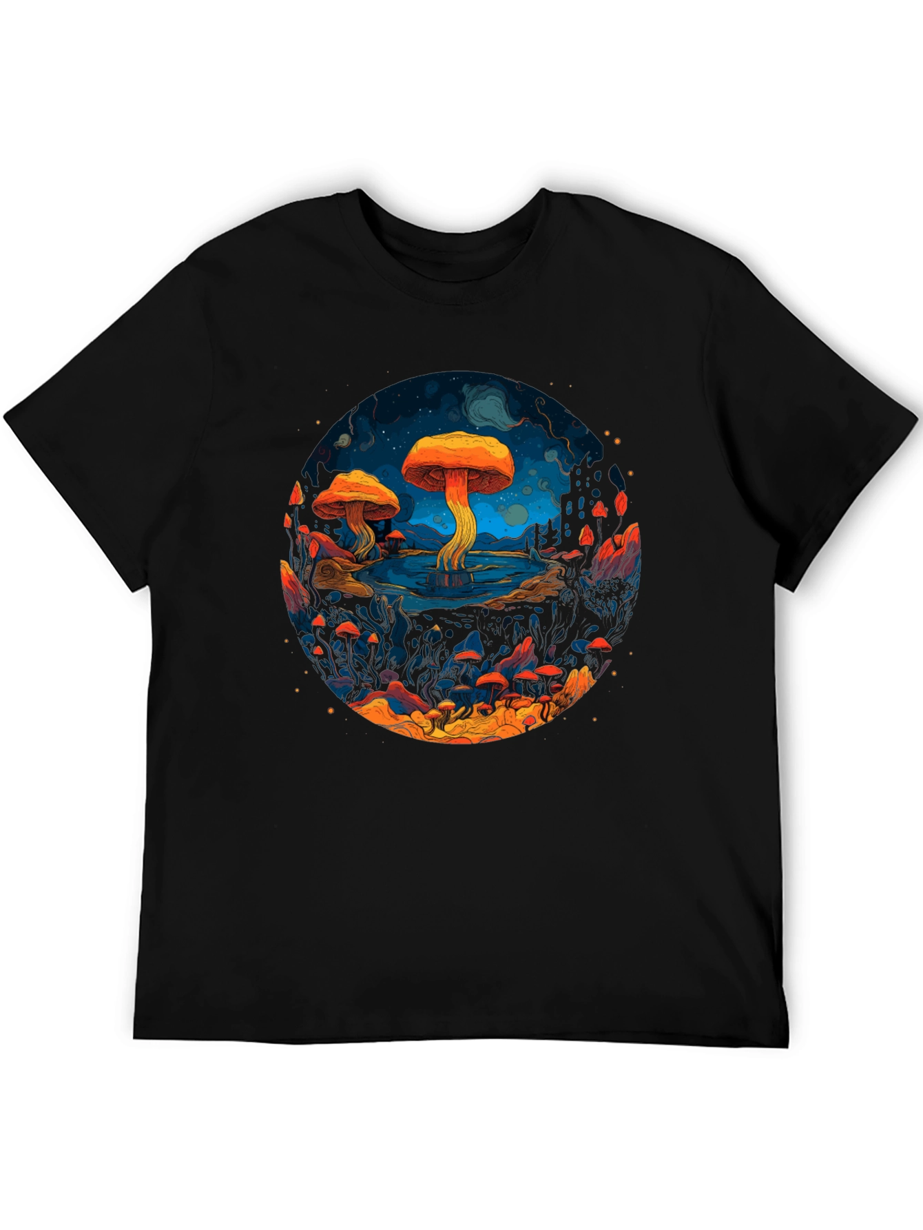 Psychedelic Mushroom Graphic T-Shirt