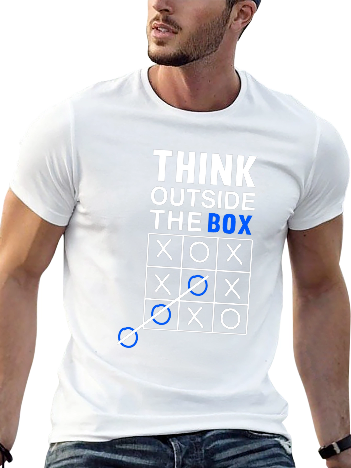 Think Outside the Box T-Shirt - Creative Graphic Tee