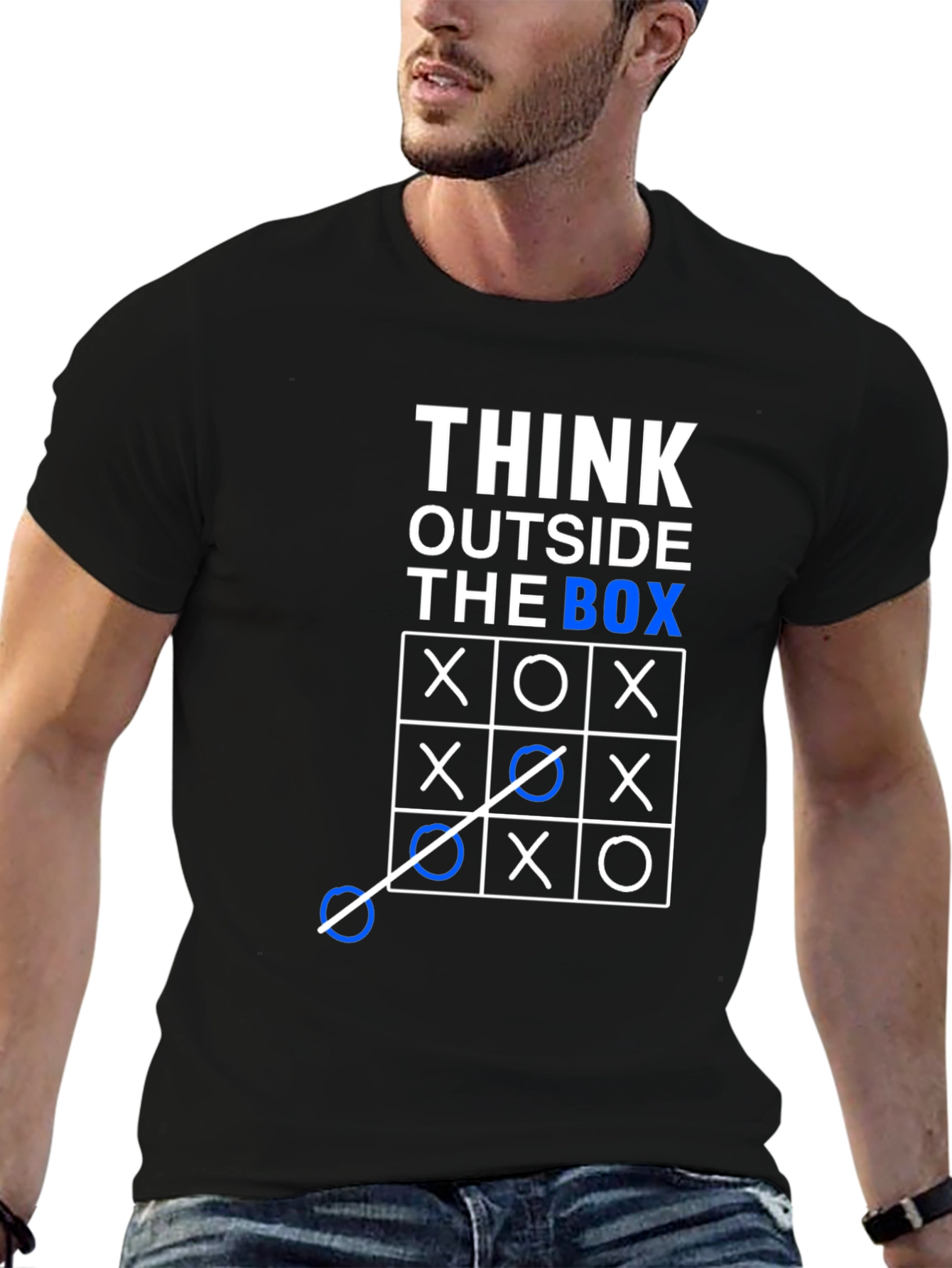 Think Outside the Box T-Shirt - Creative Graphic Tee