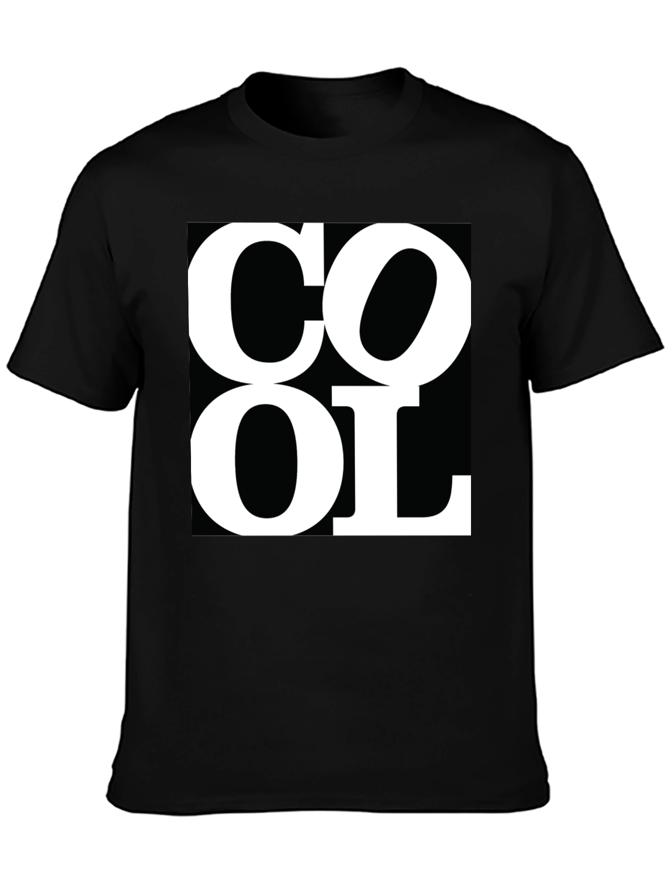 Cool Graphic Tee - Black Short Sleeve T-Shirt