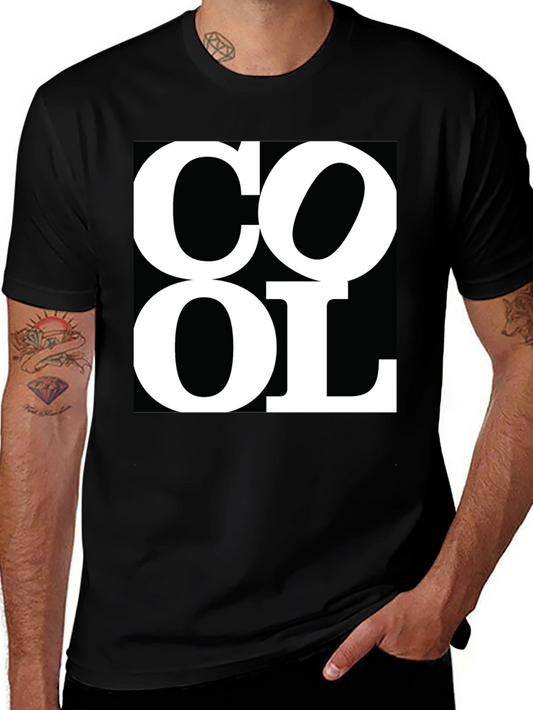 Cool Graphic Tee - Black Short Sleeve T-Shirt