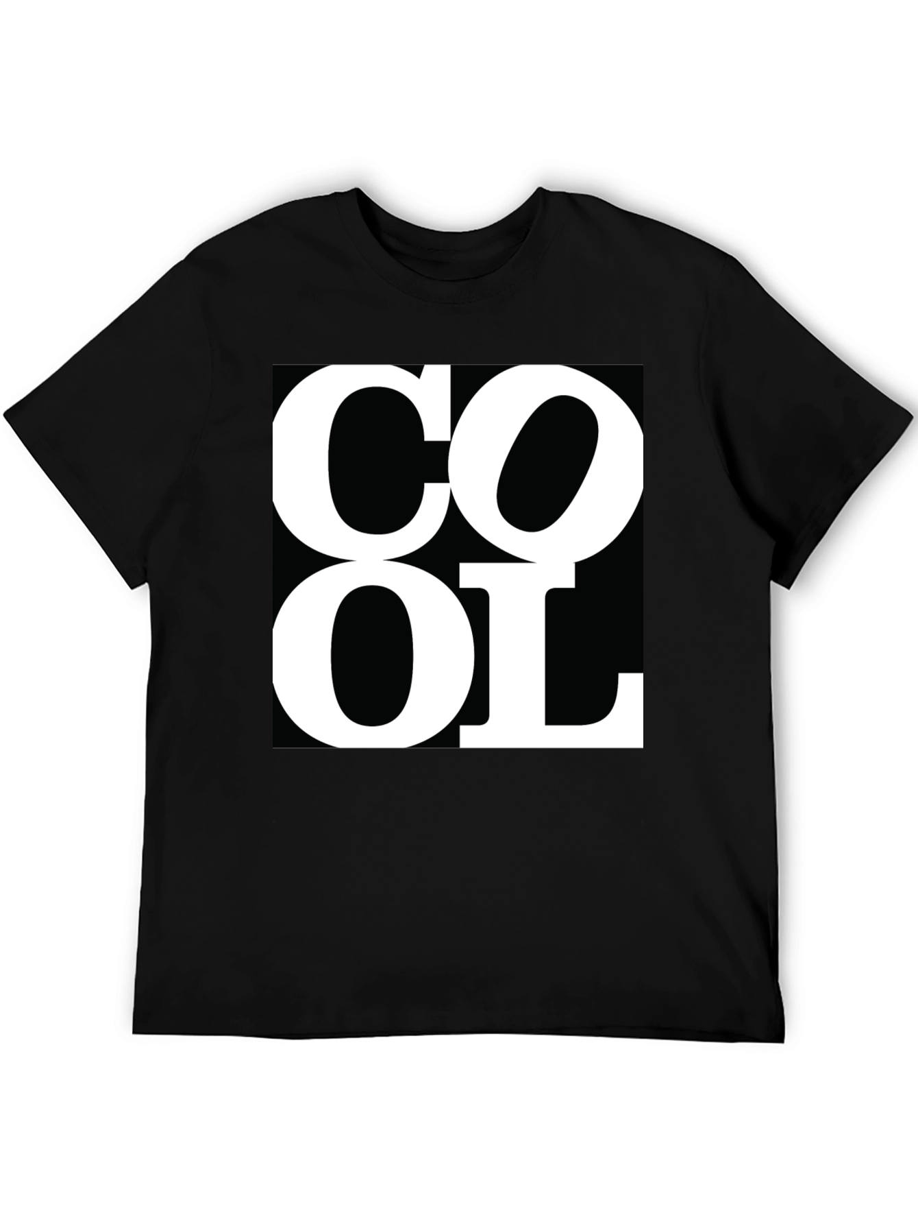 Cool Graphic Tee - Black Short Sleeve T-Shirt