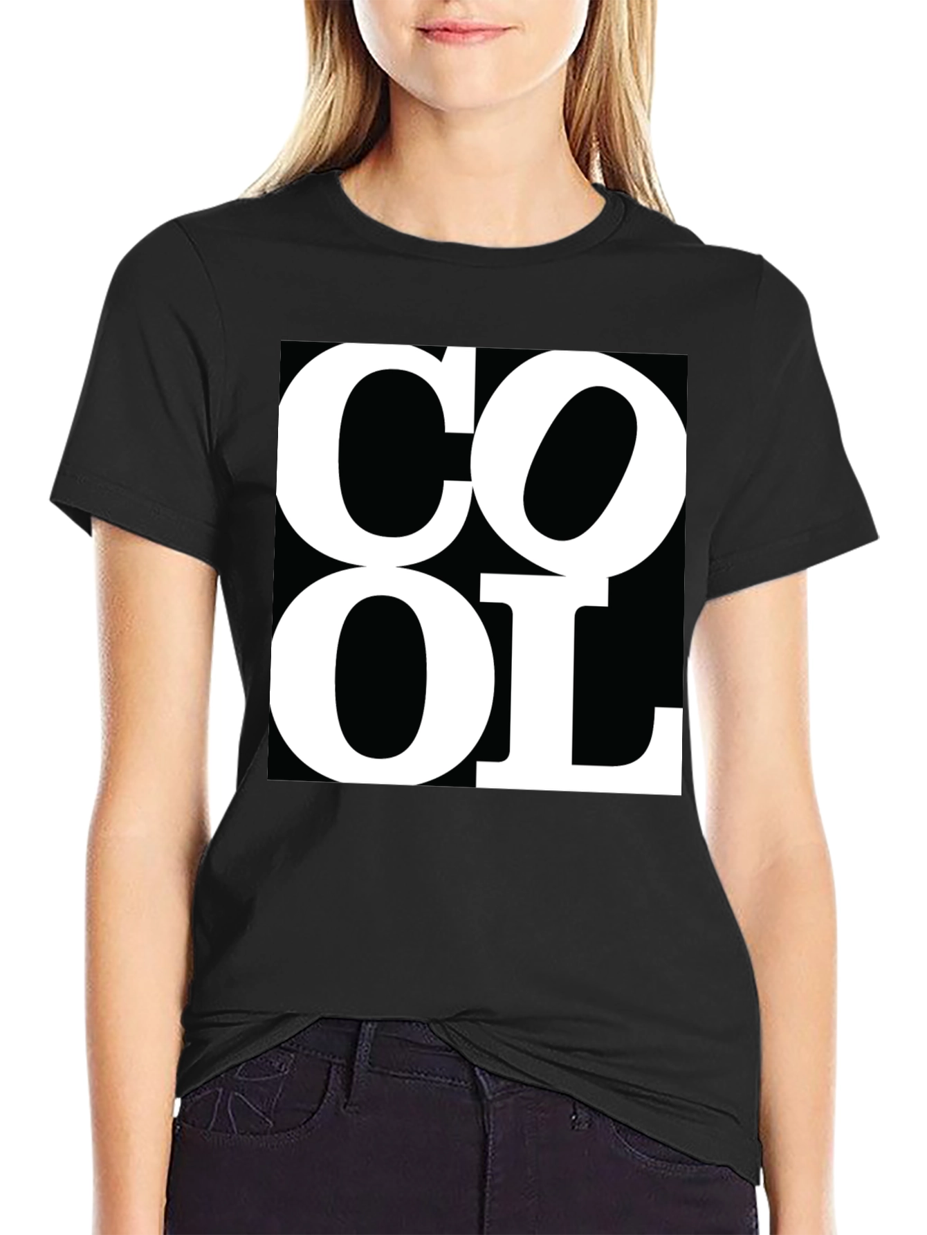 Cool Graphic Tee - Black Short Sleeve T-Shirt