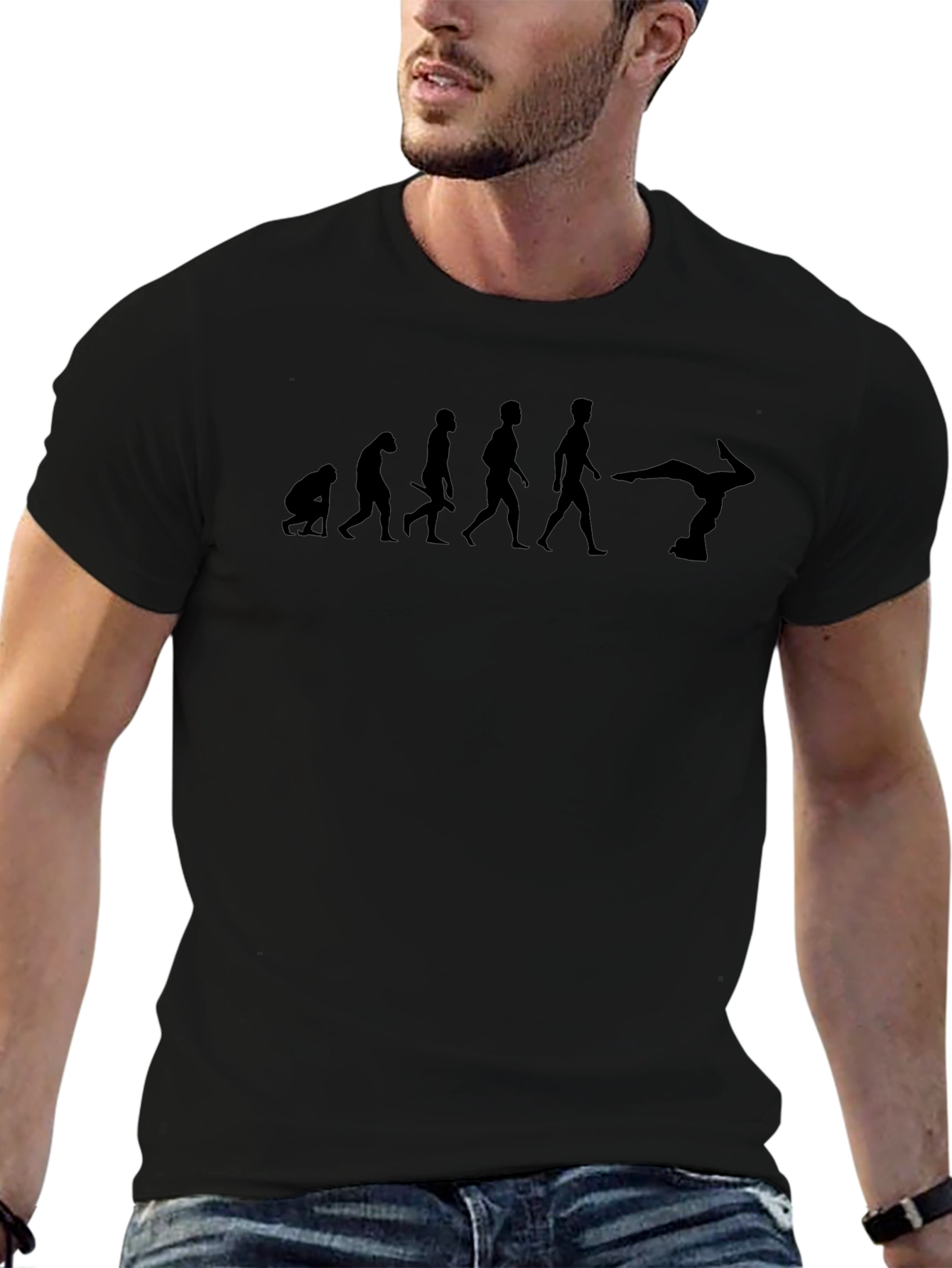 Evolution Gymnast Mens Black T-Shirt