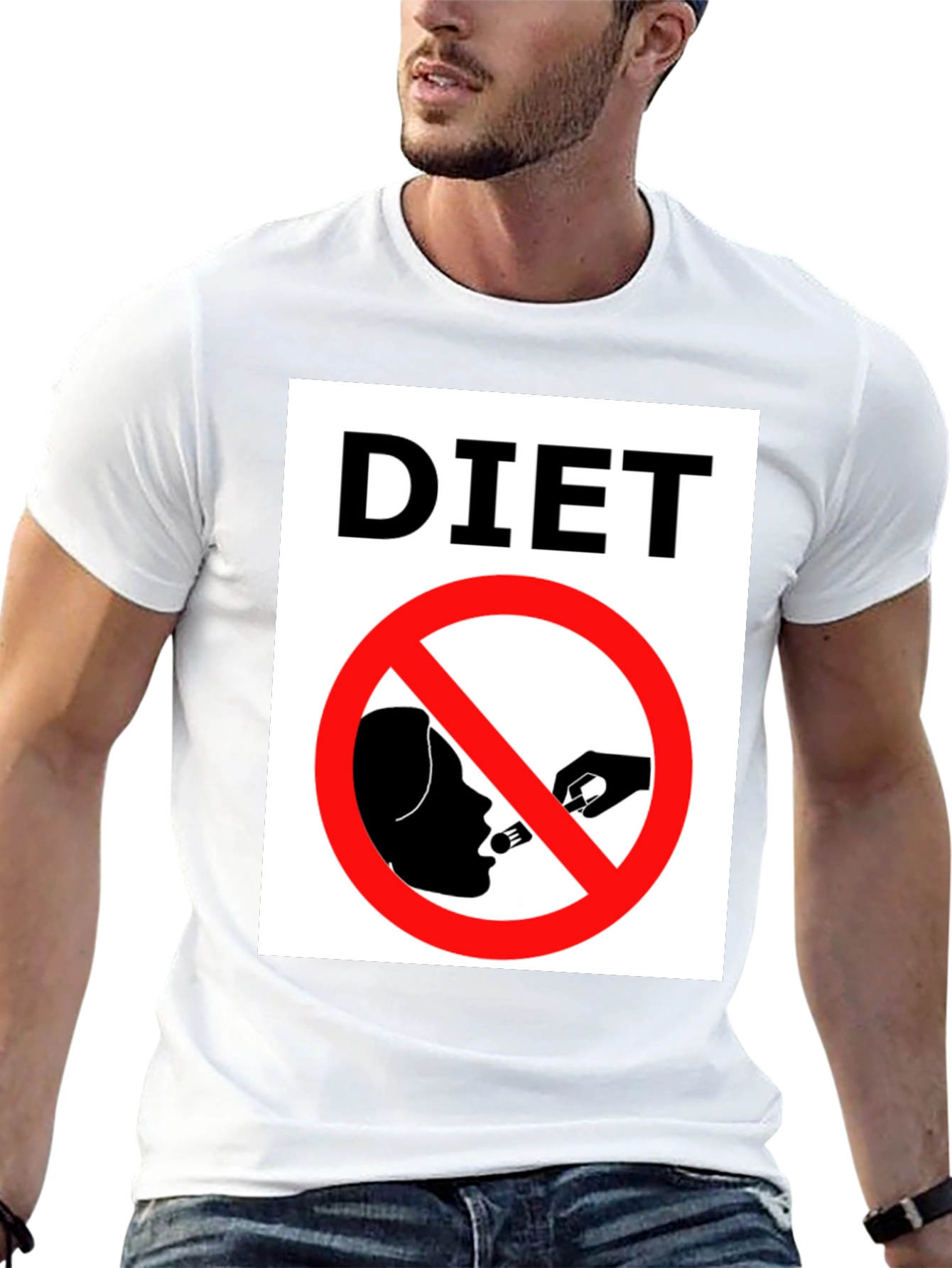 Funny Diet T-Shirt - Forbidden Food Tee