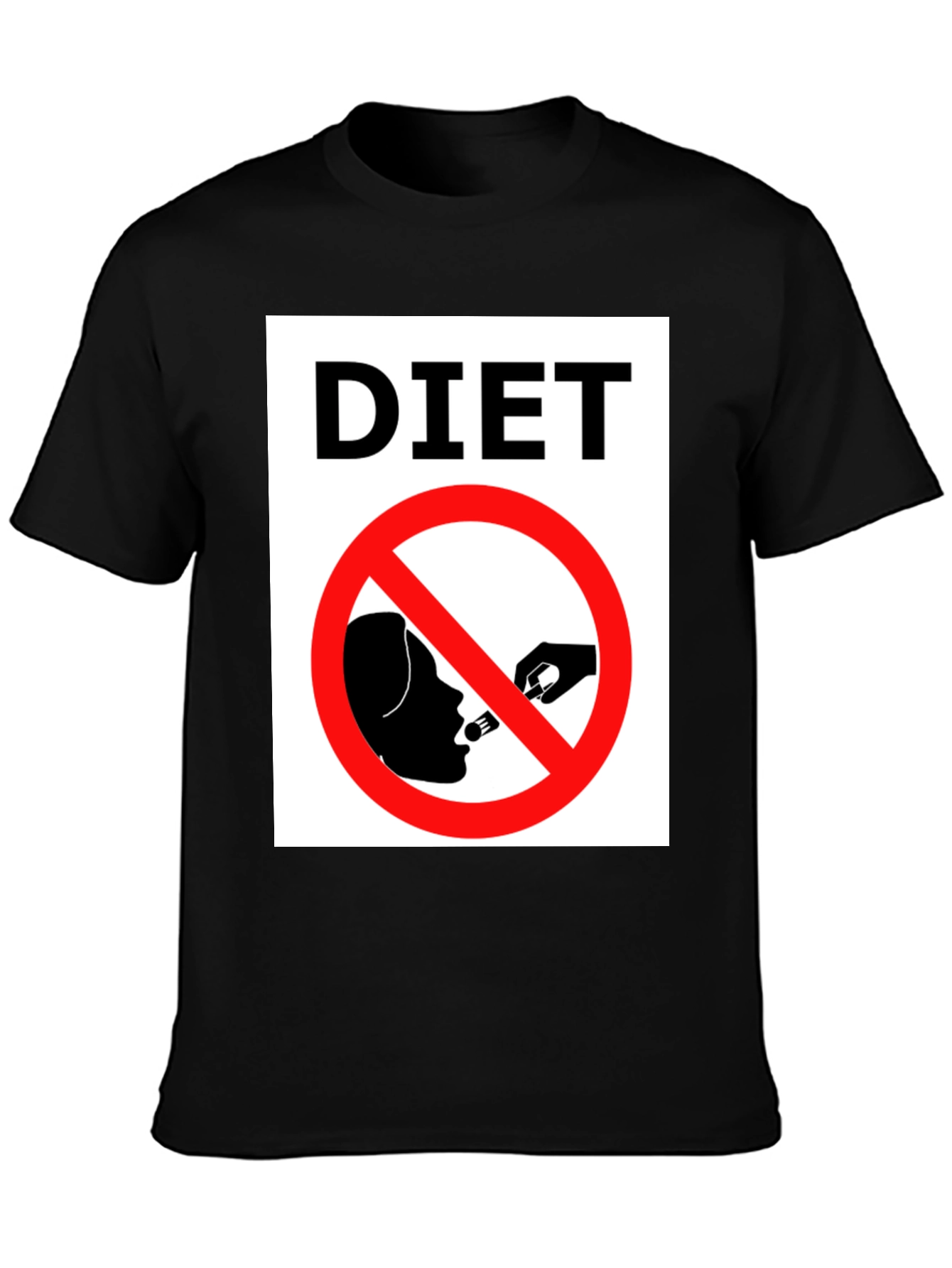 Funny Diet T-Shirt - Forbidden Food Tee