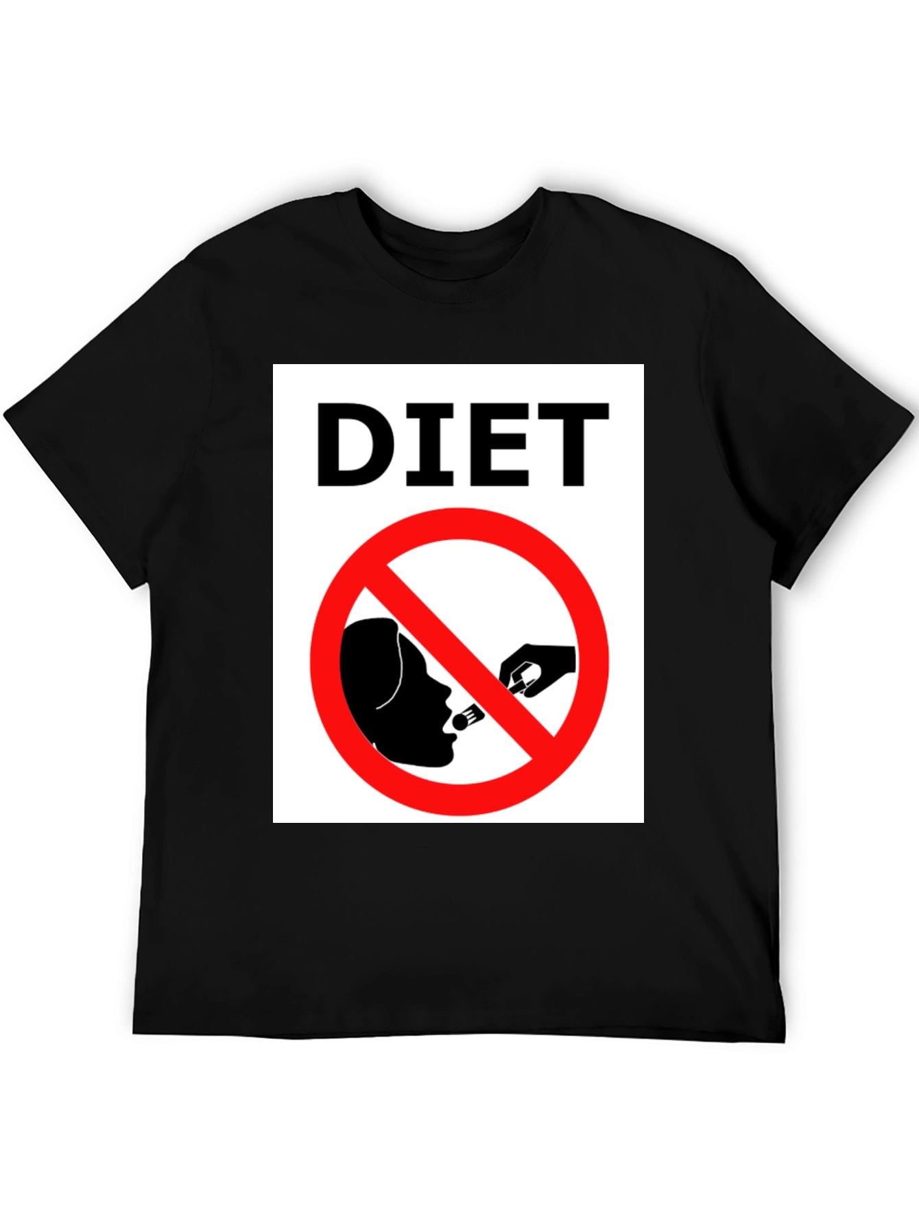 Funny Diet T-Shirt - Forbidden Food Tee