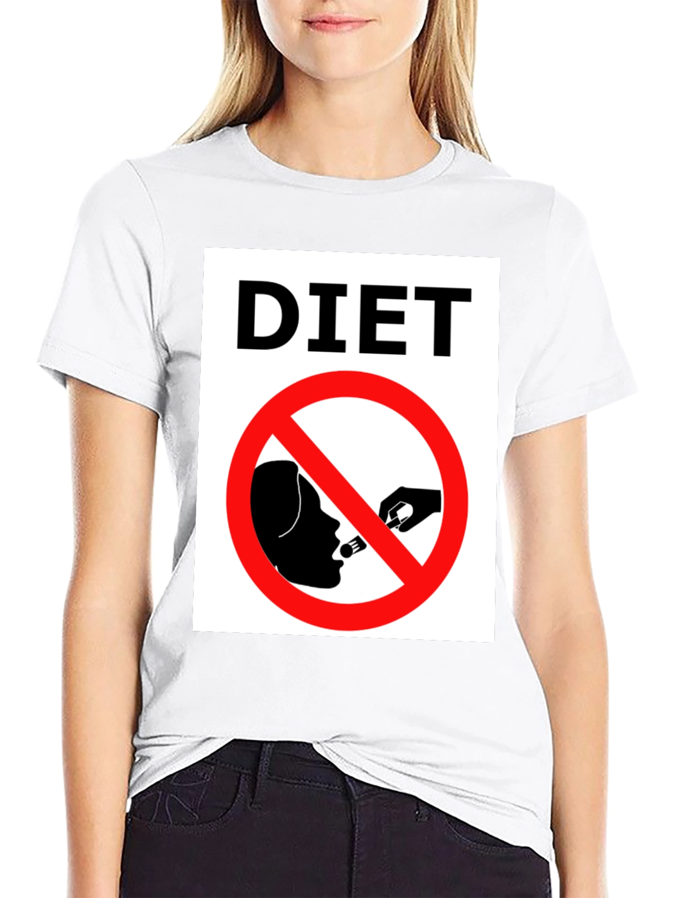 Funny Diet T-Shirt - Forbidden Food Tee