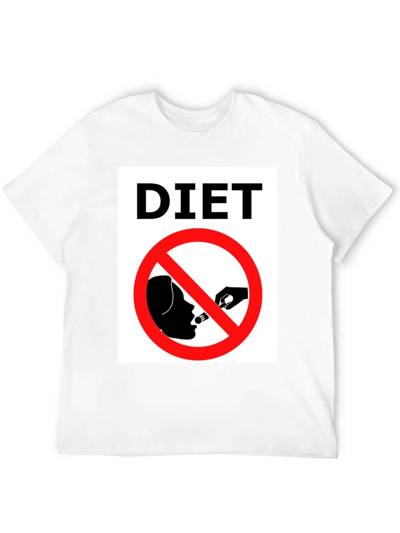 Funny Diet T-Shirt - Forbidden Food Tee