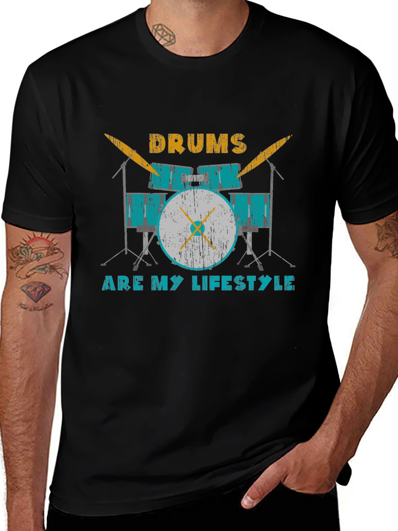 Drums Are My Lifestyle Graphic Tee