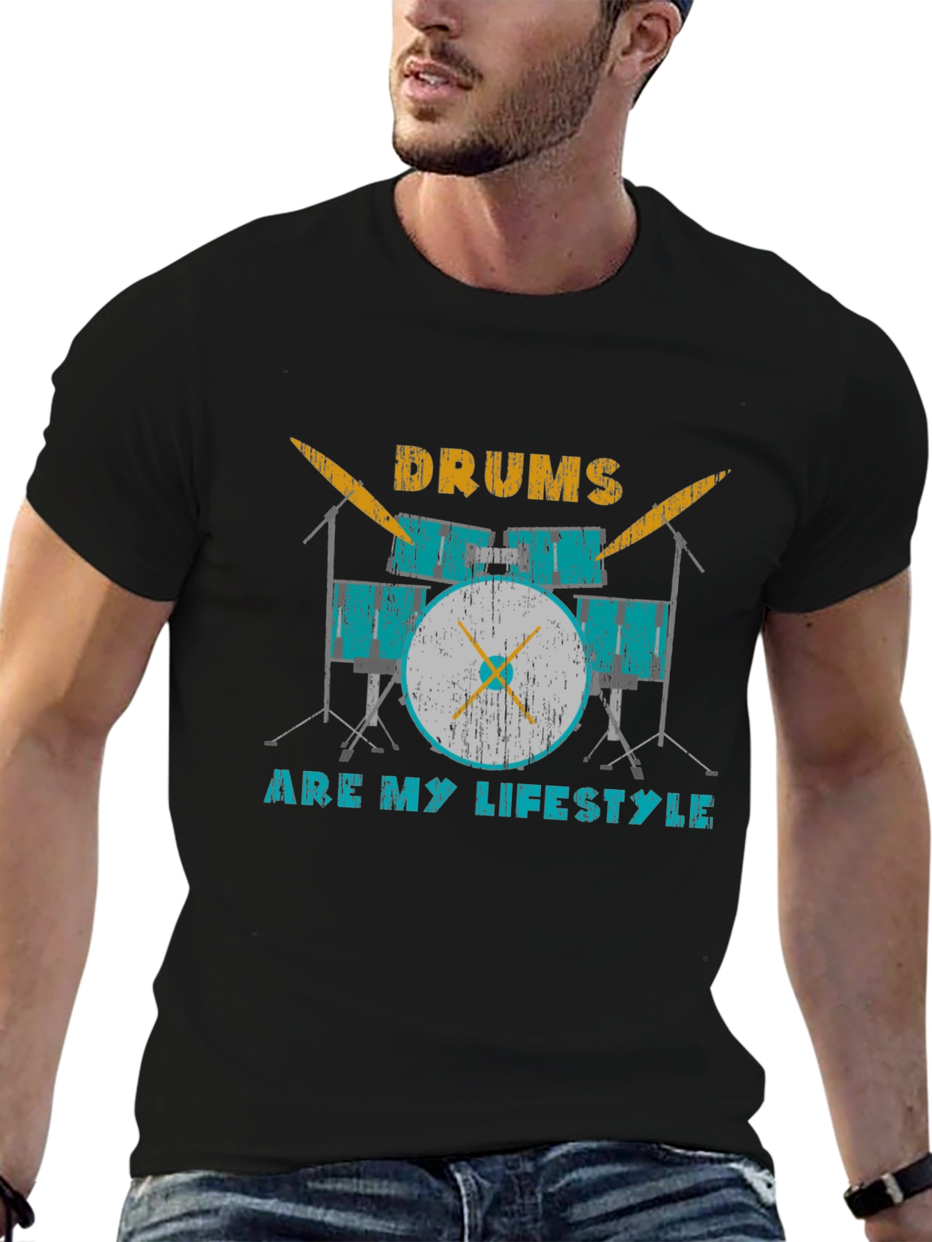 Drums Are My Lifestyle Graphic Tee