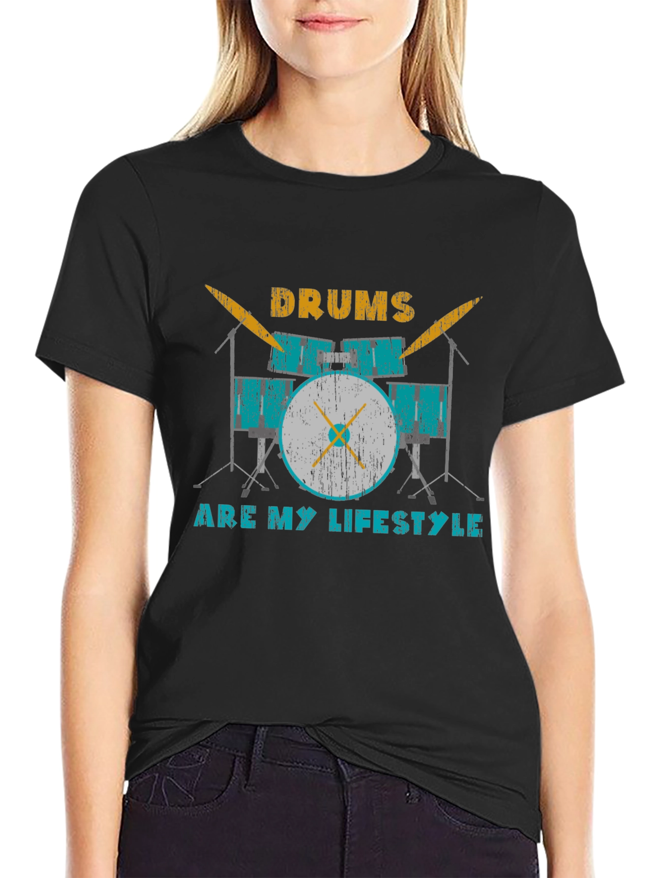 Drums Are My Lifestyle Graphic Tee